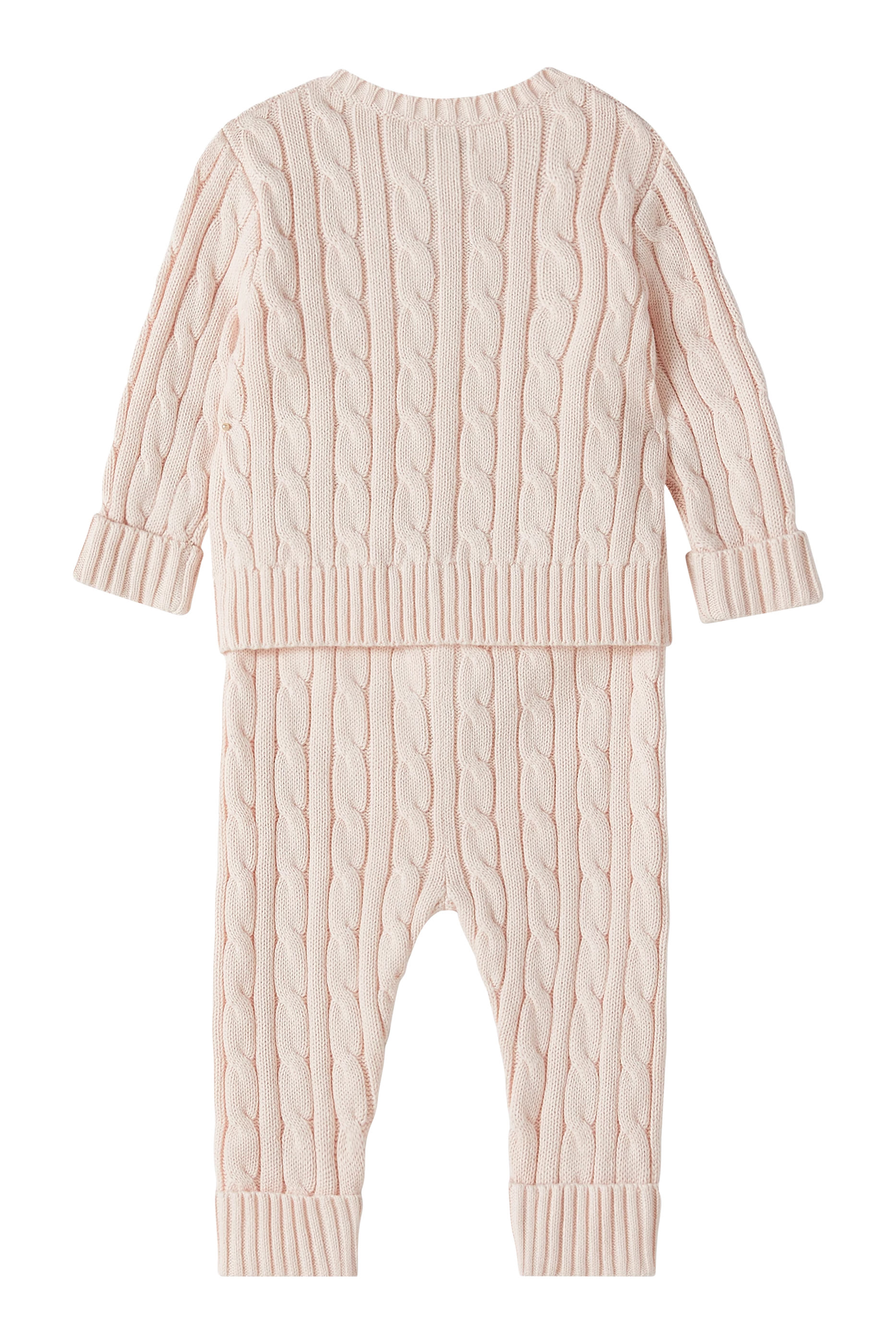 Kids Cotton Cardigan & Pants Set