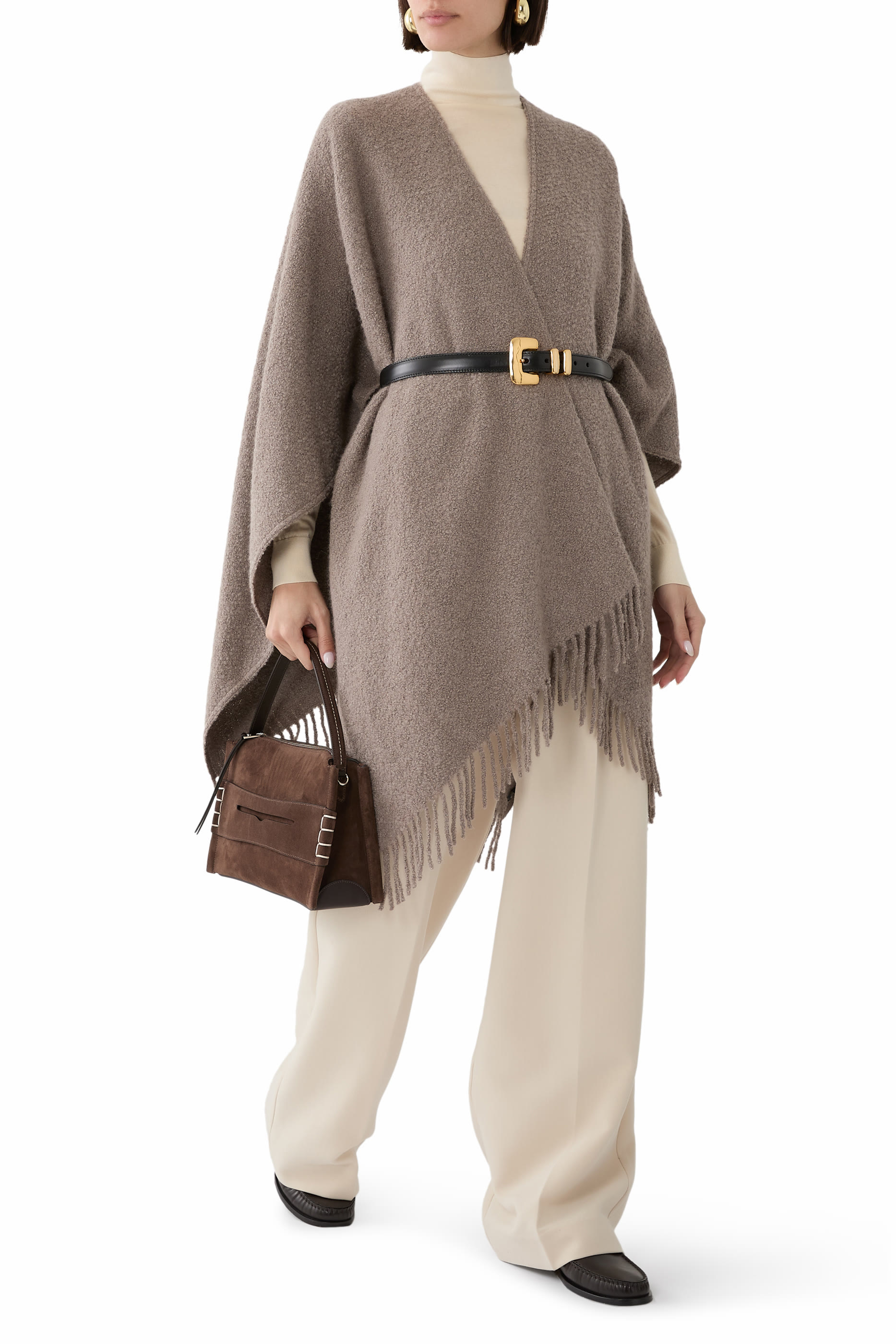 Alpaca Silk Boucle Poncho