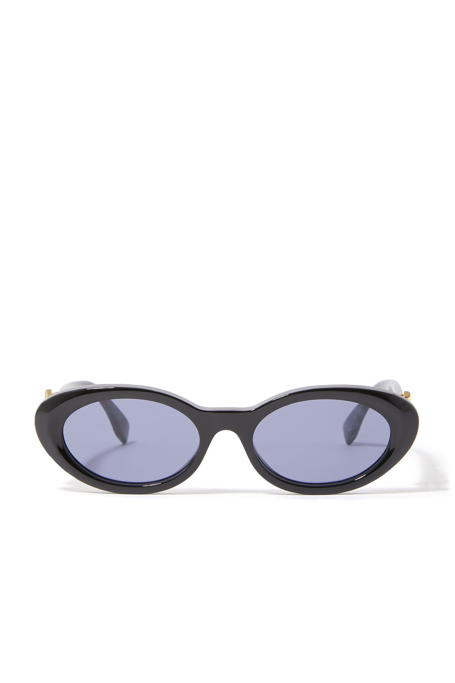 FF Diamonds Black Oval Sunglasses