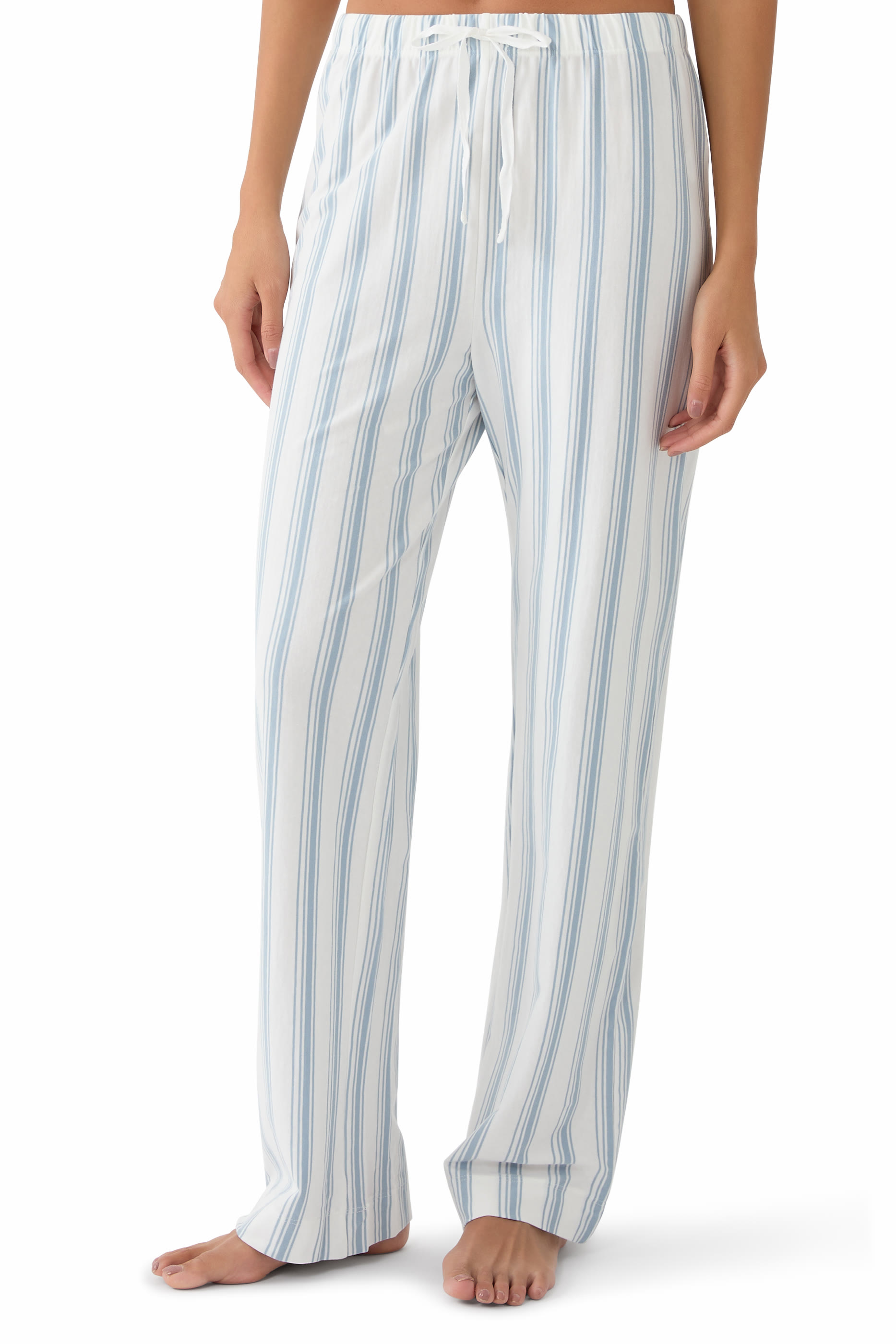 Brushed Jersey Wide Stripe Pyjama Set