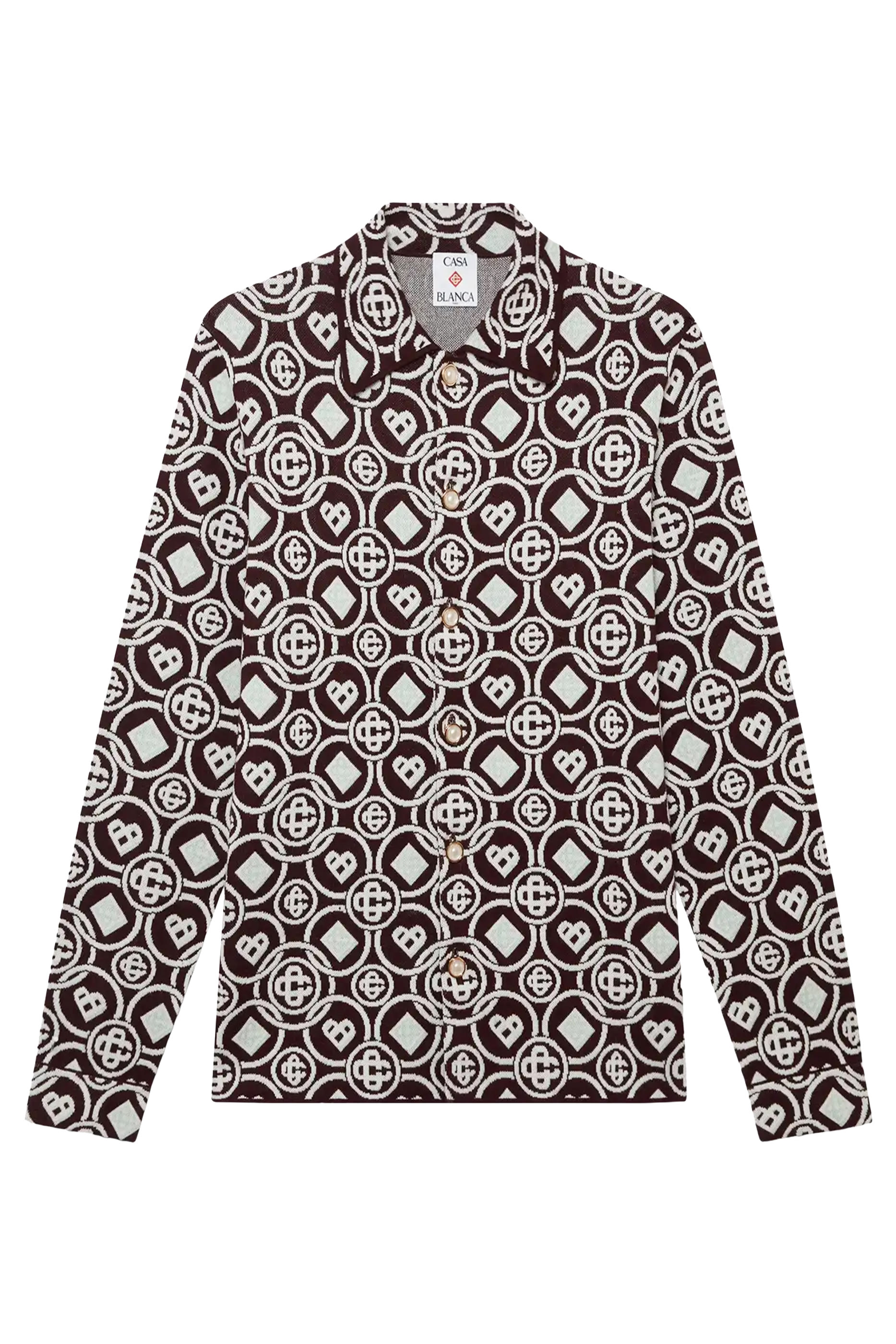 Monogram Cotton Knit Shirt