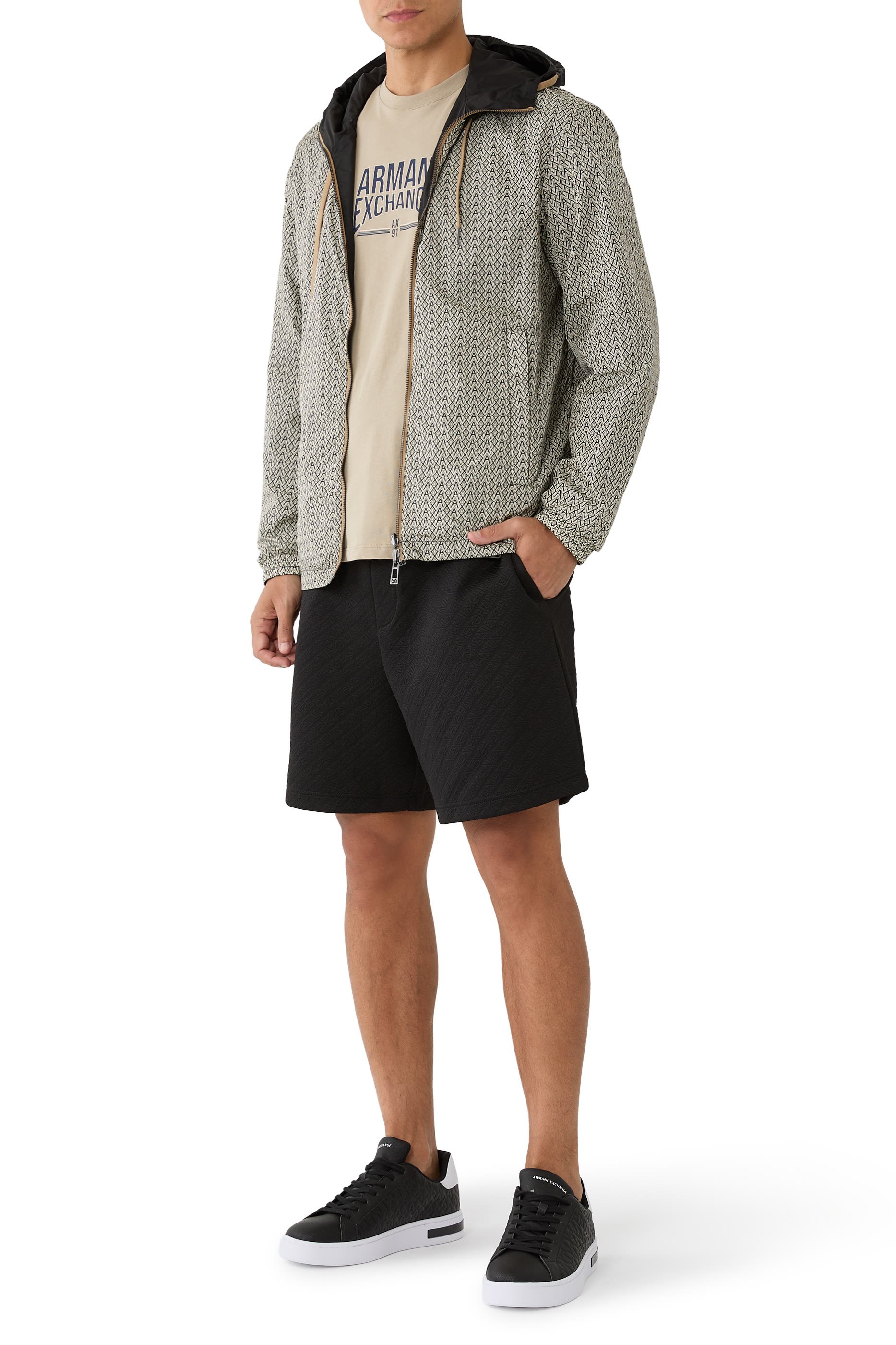 All-Over AX Logo Sweatshorts