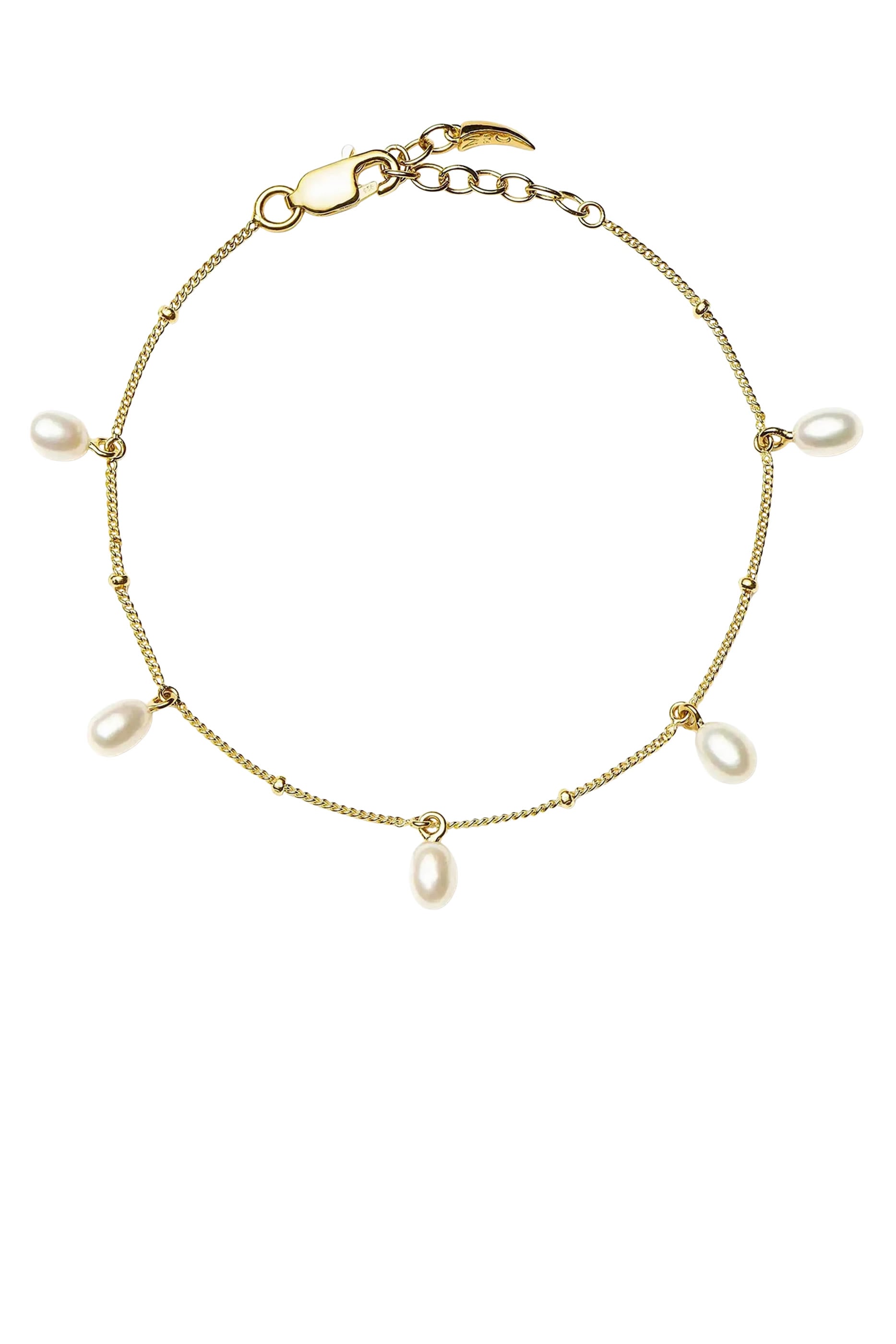 Pearl Baya Baroque Chain Bracelet, 18ct Recycled Gold Vermeil on Recycled Sterling Silver & Baroque Pearls
