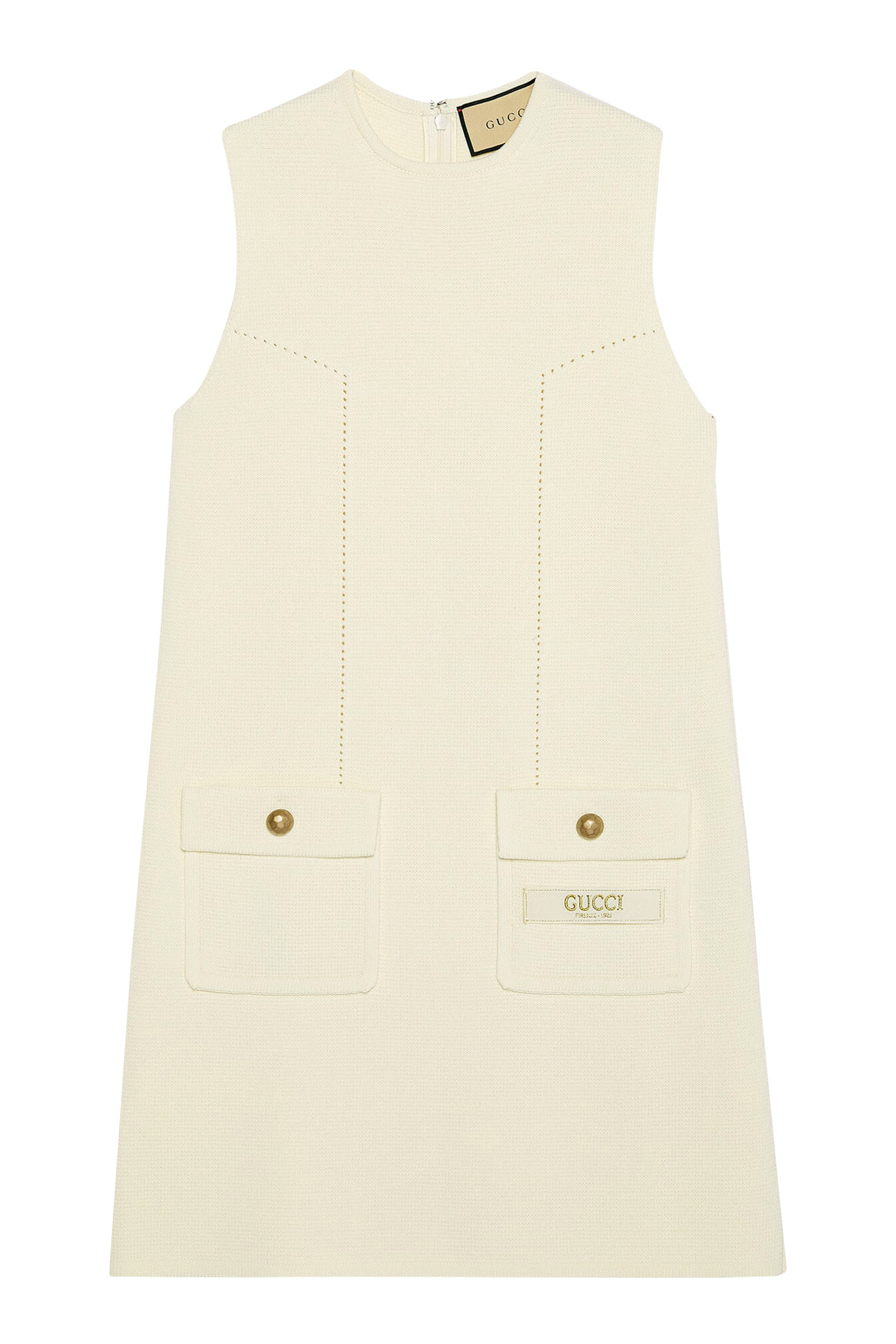 Fine Wool Sleeveless Dress
