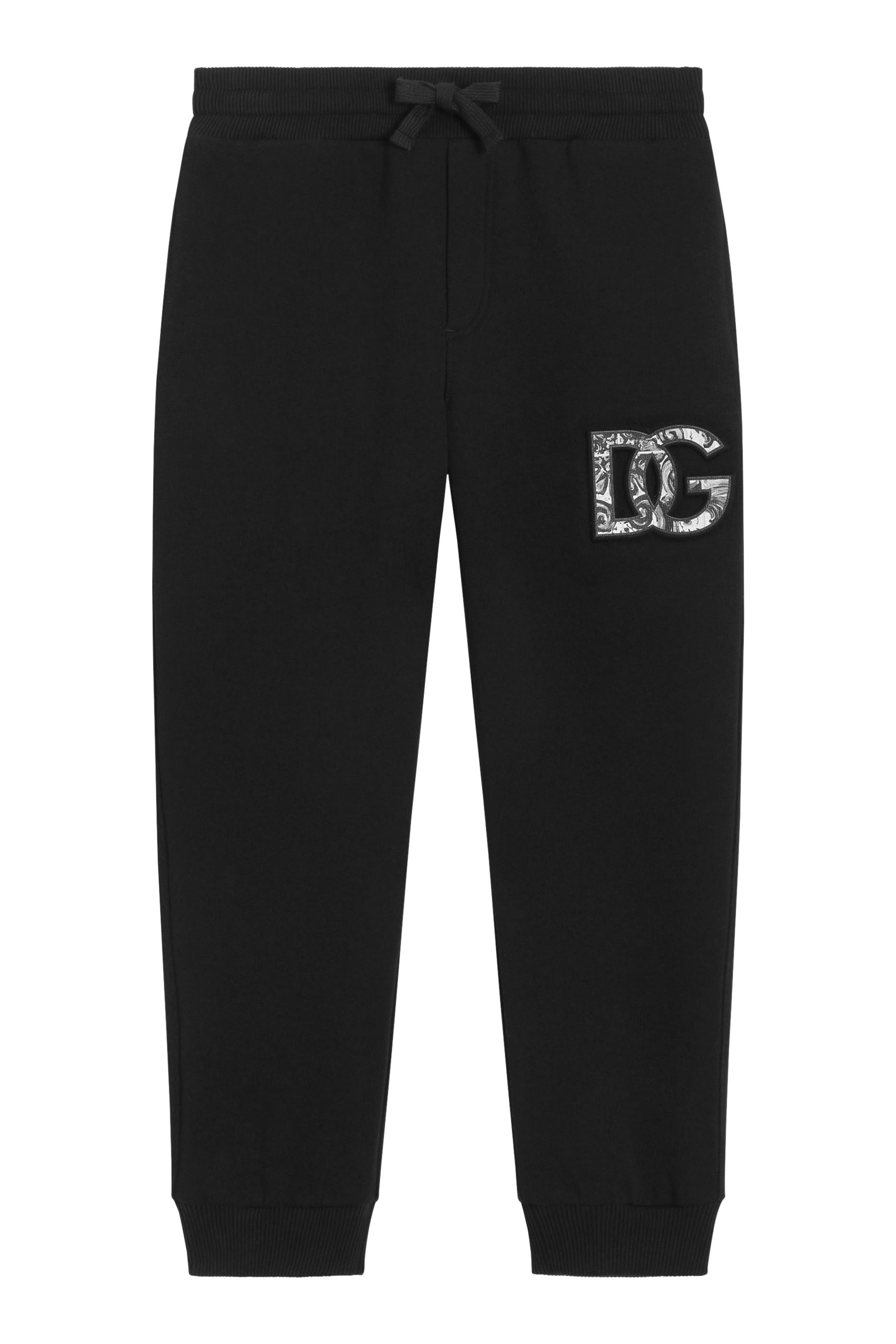 Kids Majolica-Print Logo Fleece Trousers