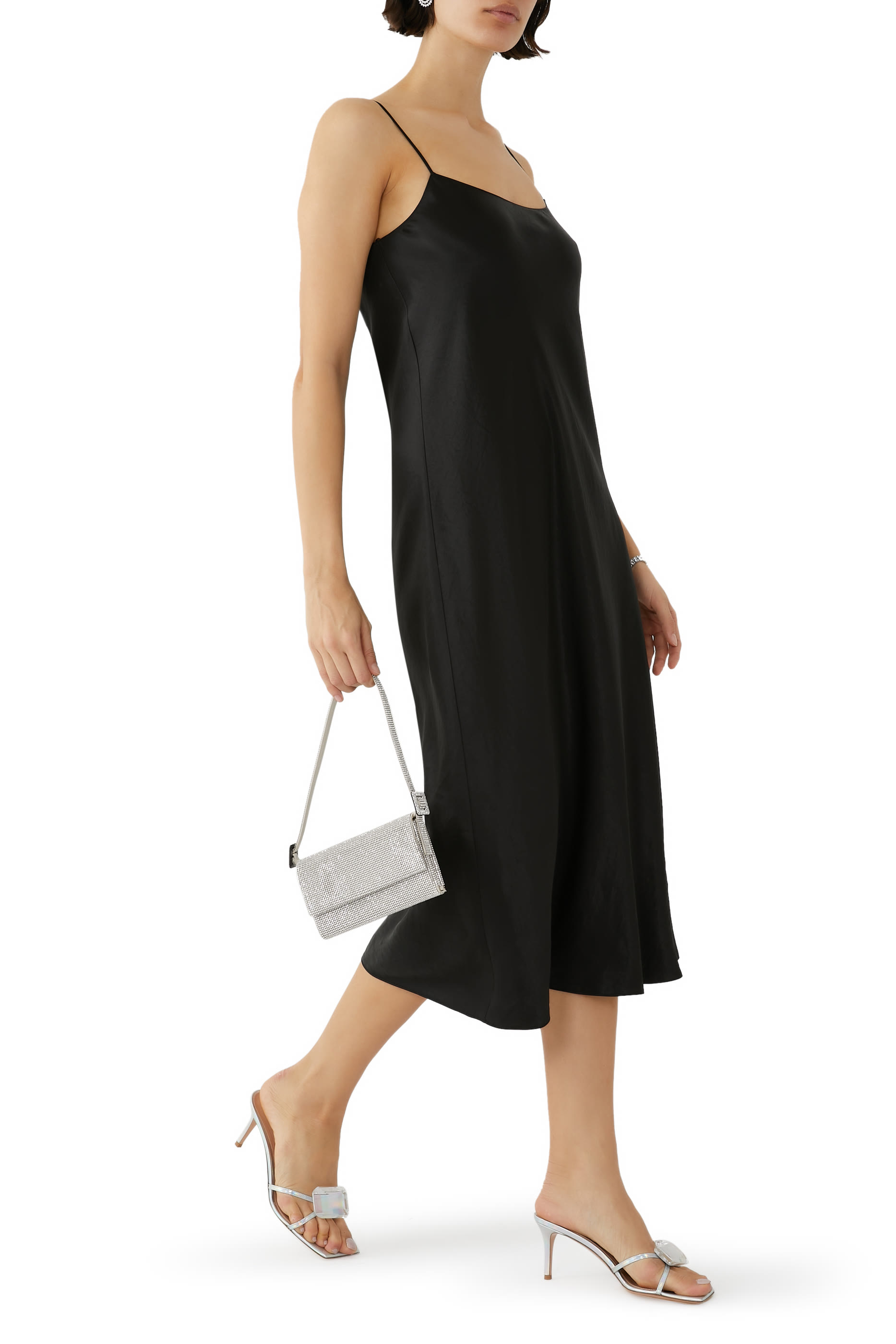 Crush Satin Slip Dress