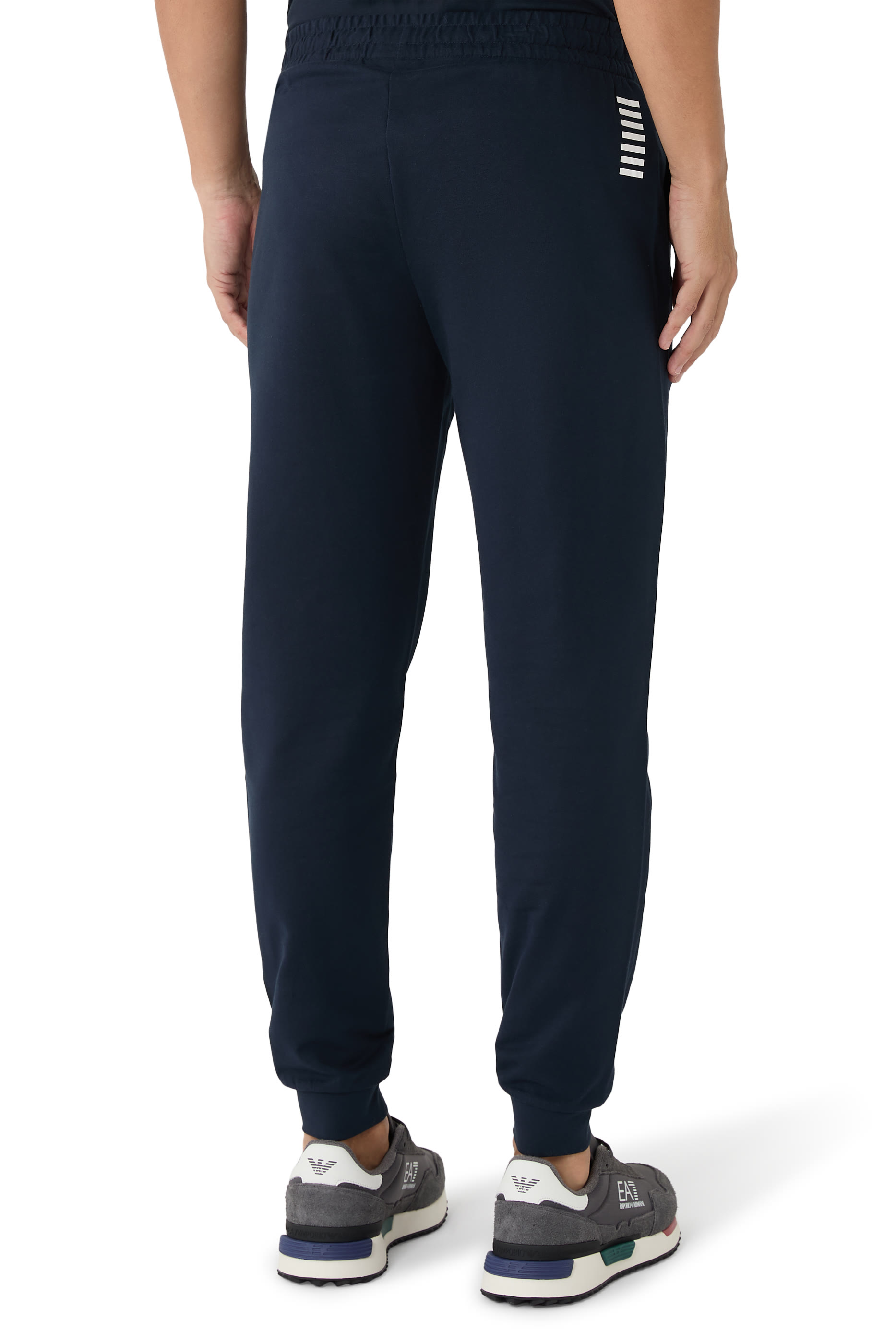 EA7 Logo Cotton Sweatpants