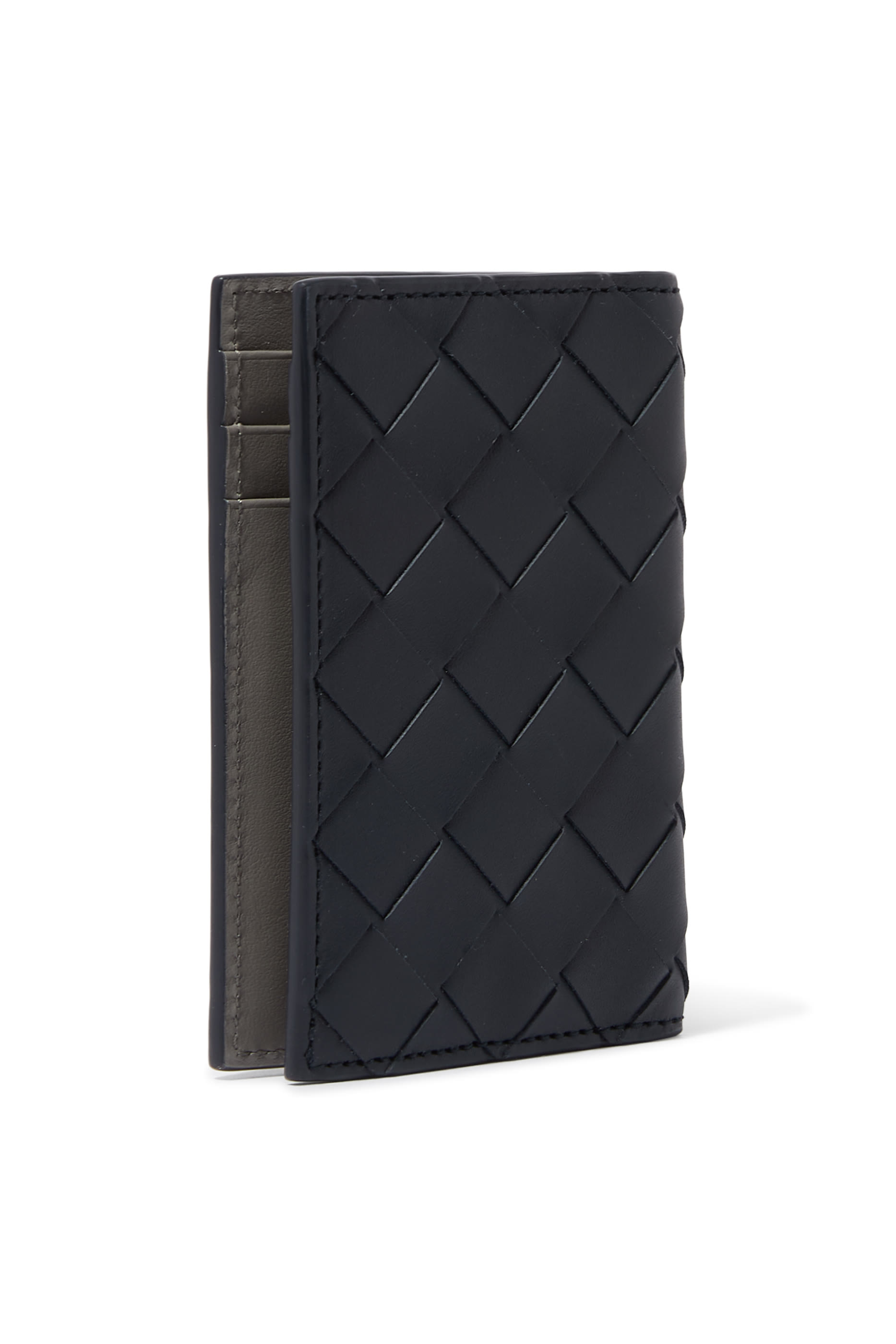 Intrecciato Flap Card Case