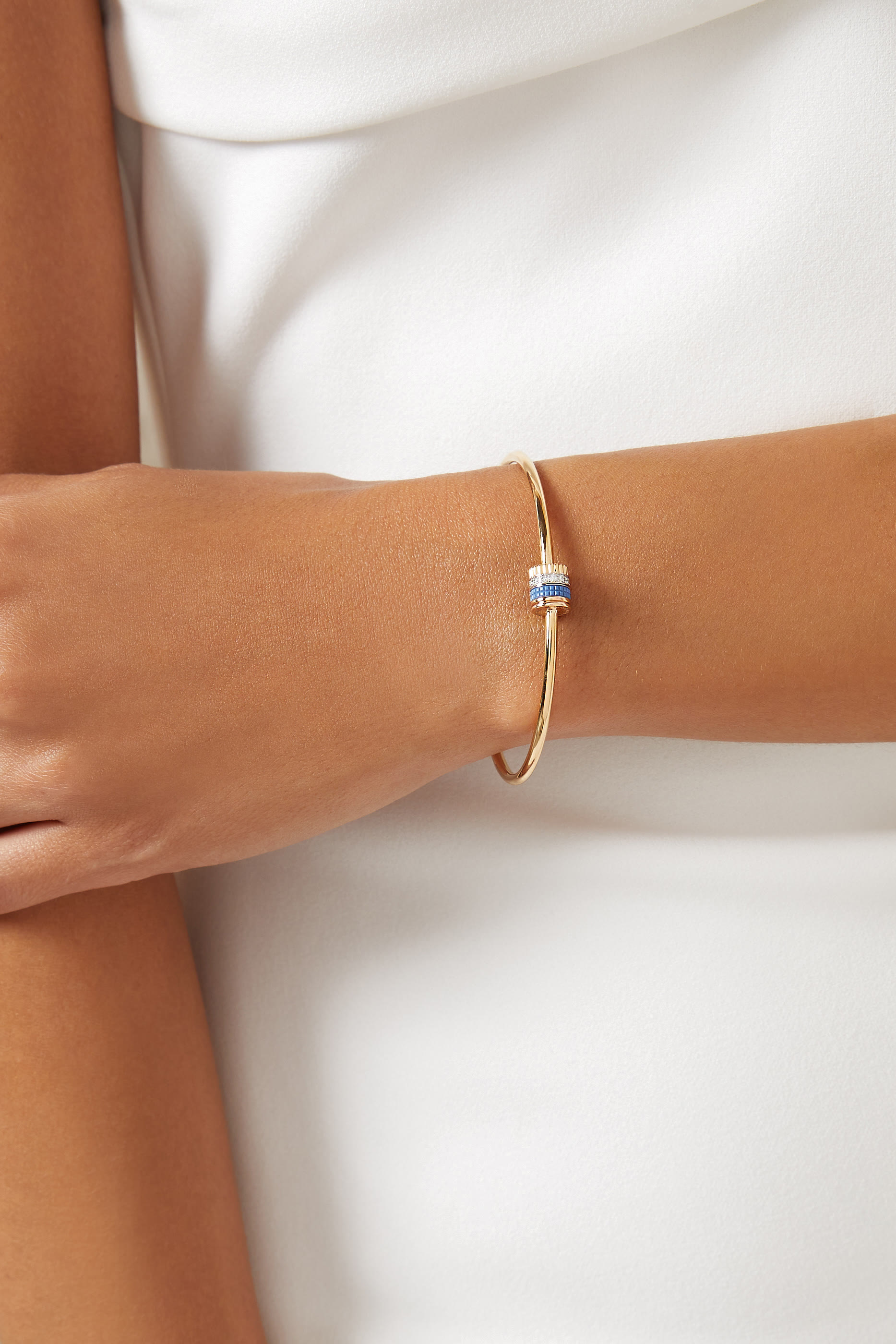 Quatre Bracelet, 18k Mix Gold & Ceramic