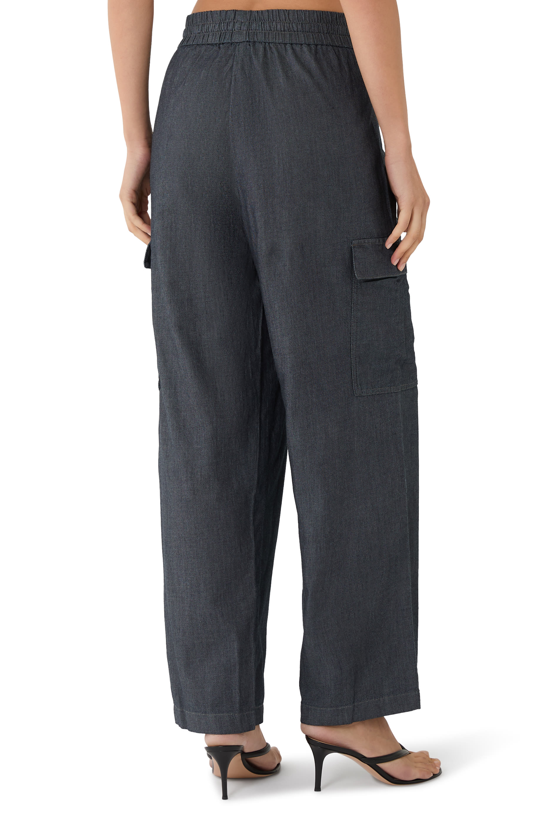 Airy Organic Cotton Twill Cargo Pants