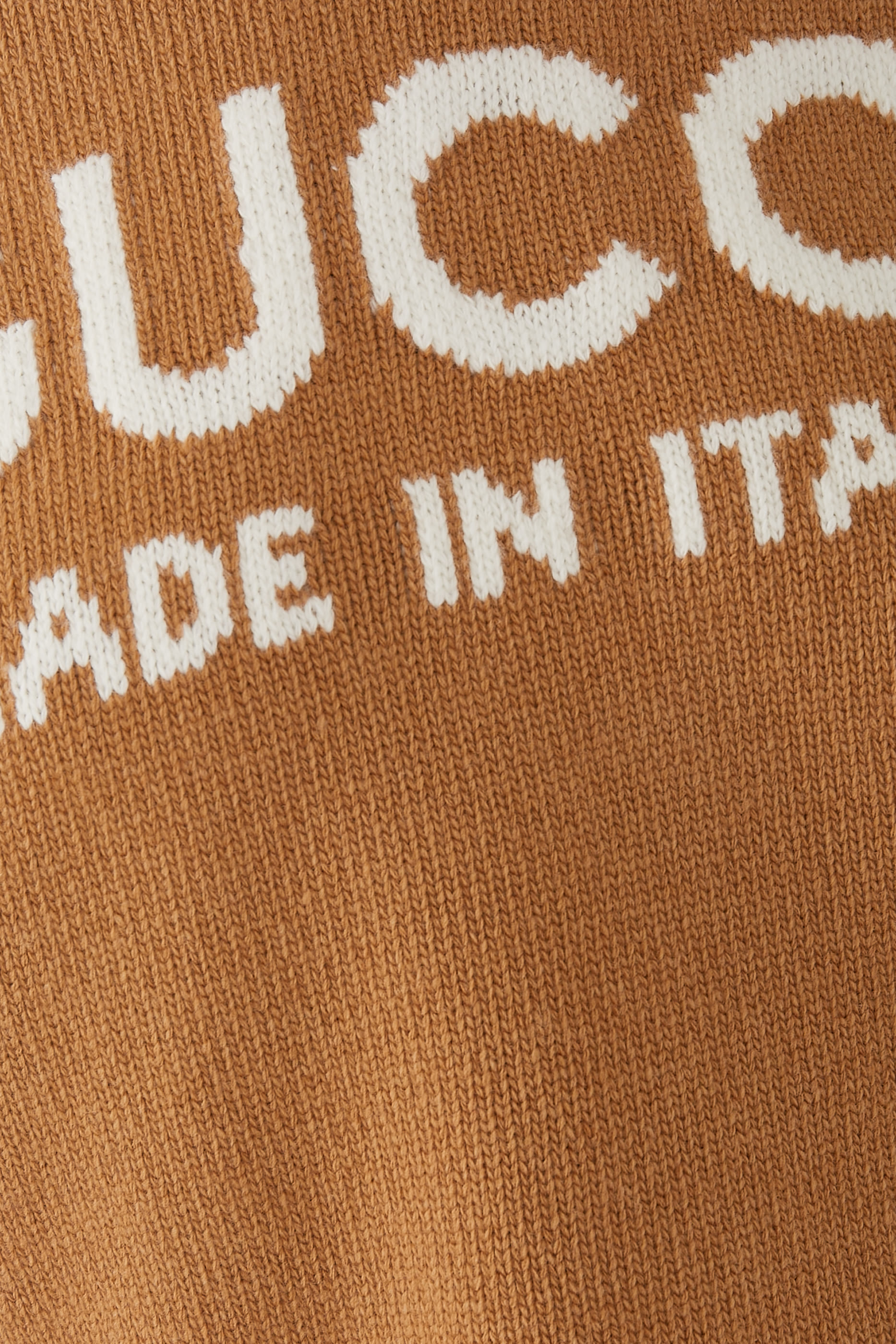 Wool Top With Gucci Intarsia