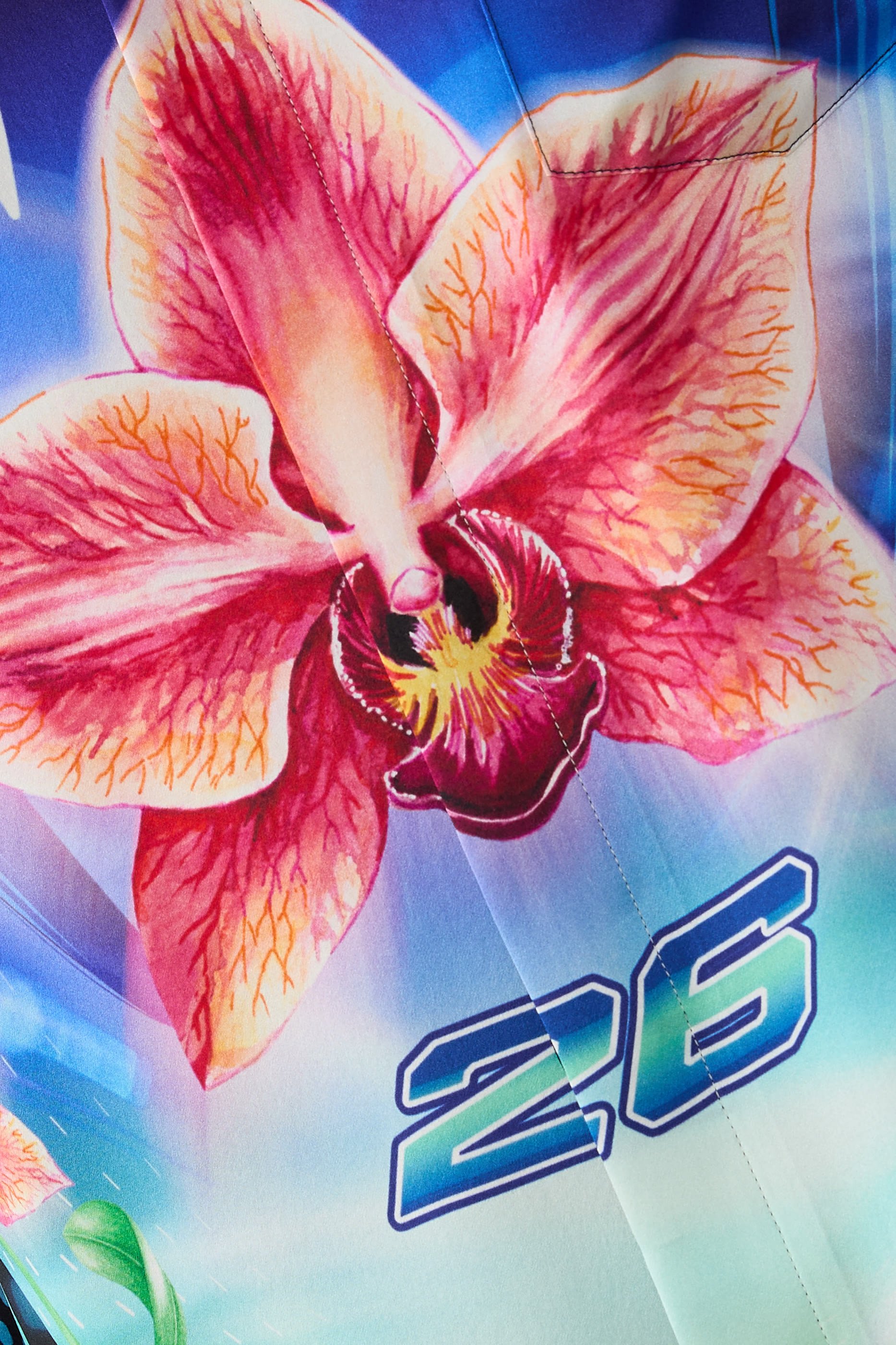 Orchid Racer Cuban Collar Shirt 