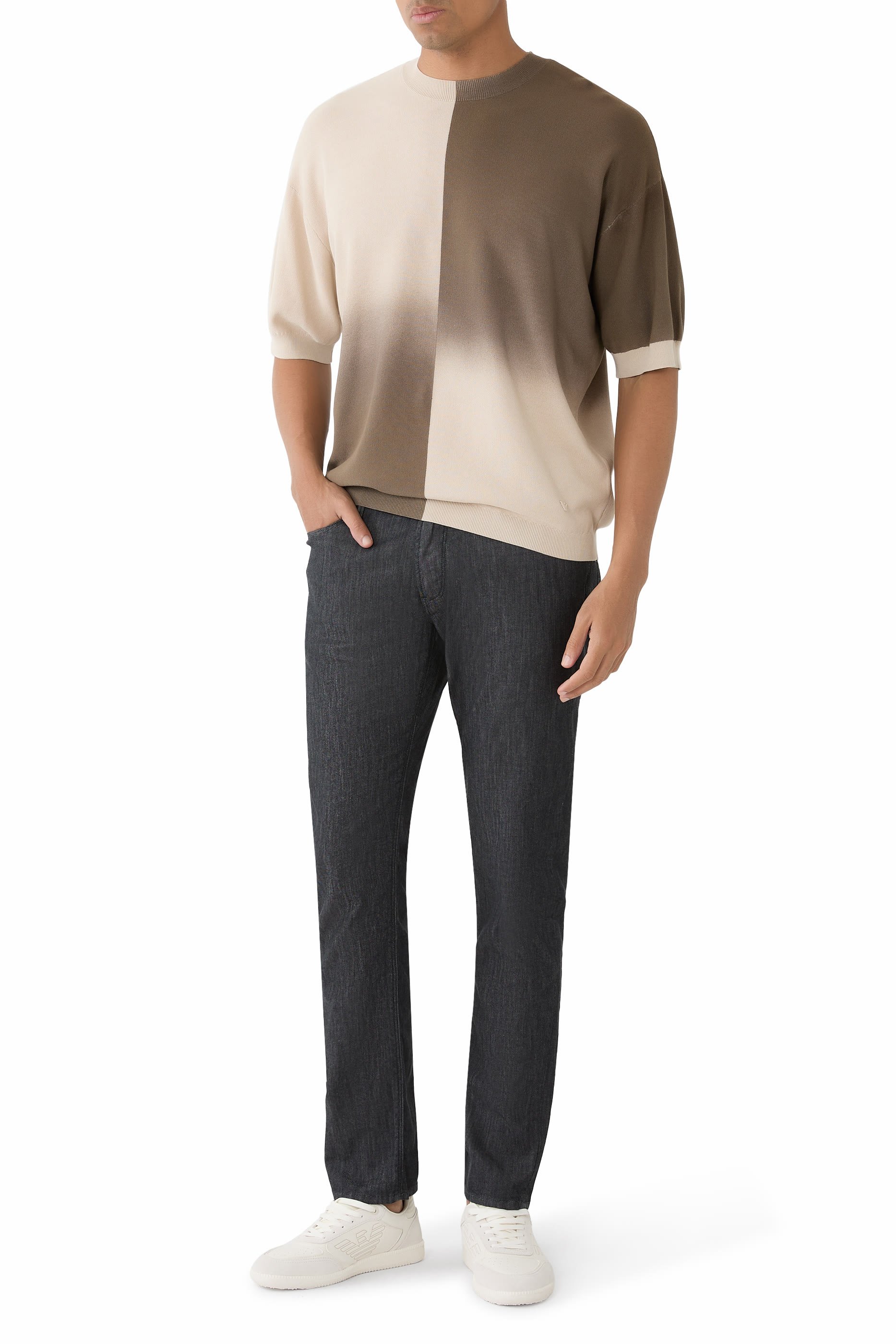 J06 Worn-Look Denim Jeans