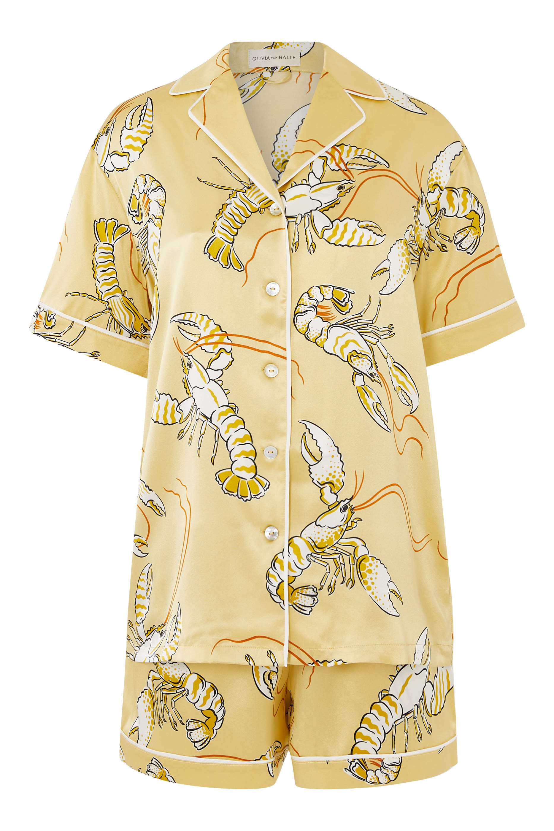  Ingo Perseus Lobster Silk Short Pyjama Set