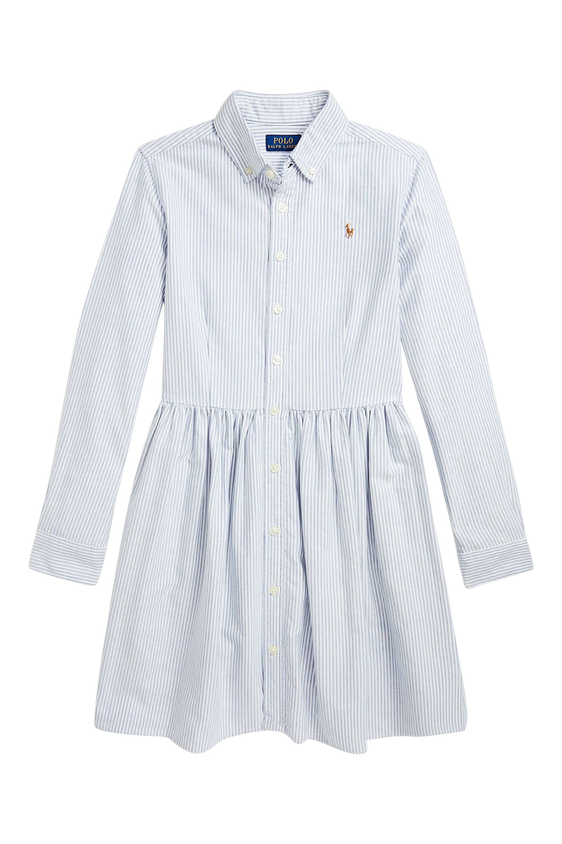 Kids Striped Cotton Shirtdress