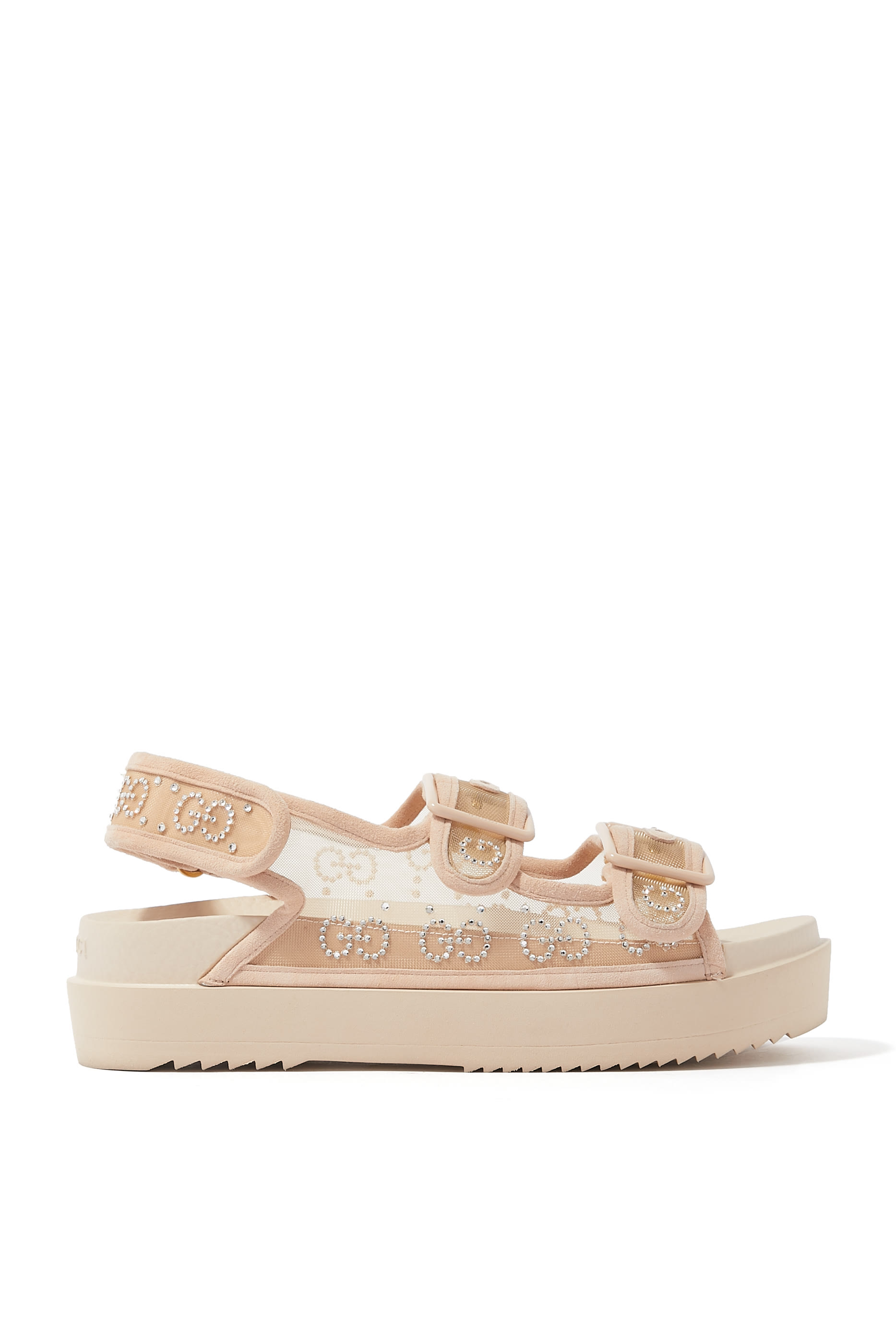 GG Crystal Mesh Sandals