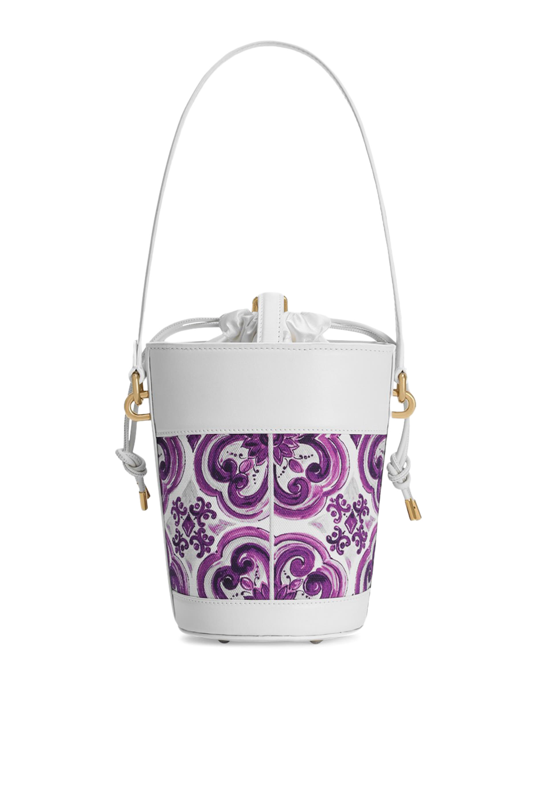Majolica-Printed Bucket Bag