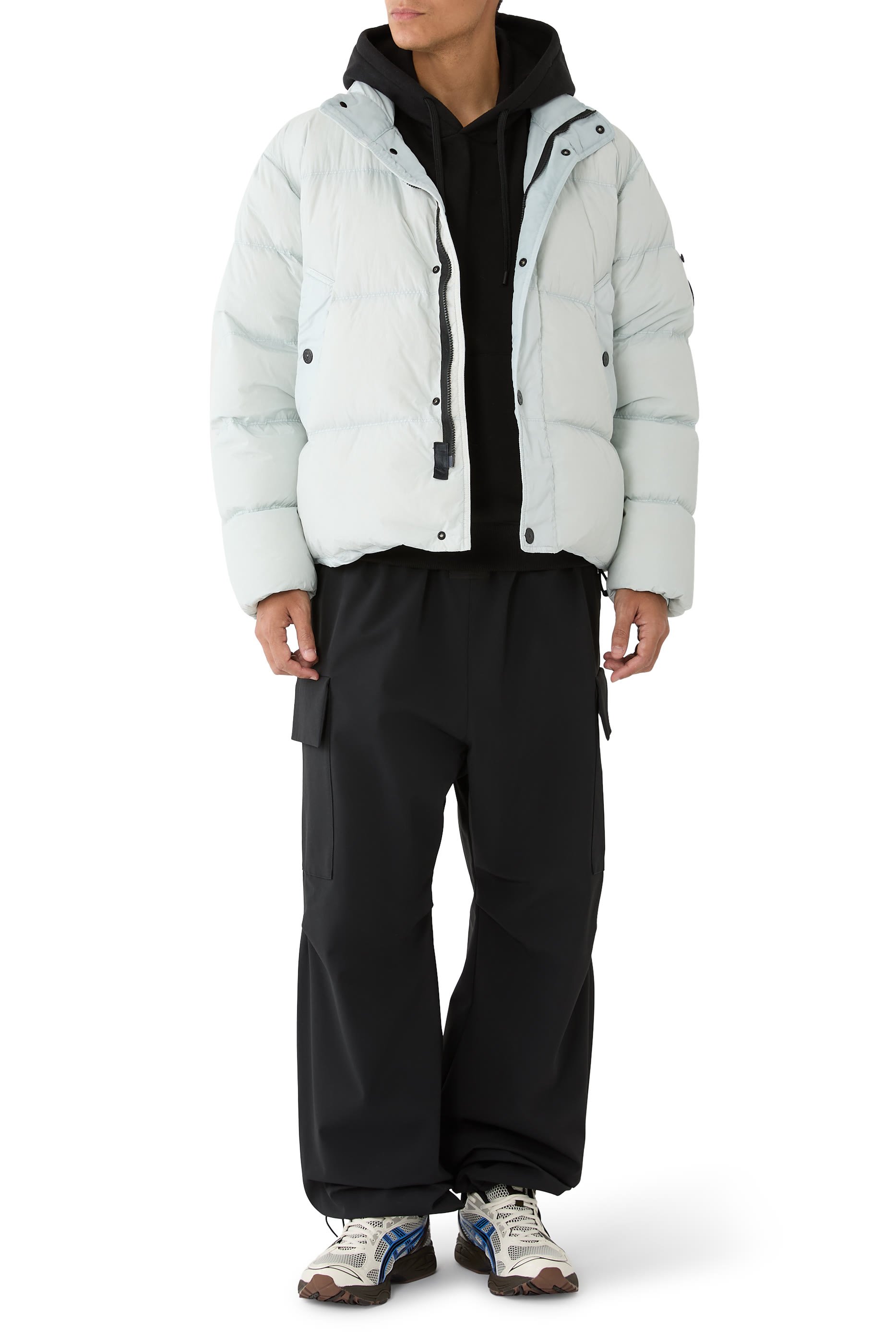 Compass Logo Embroidery Down Jacket