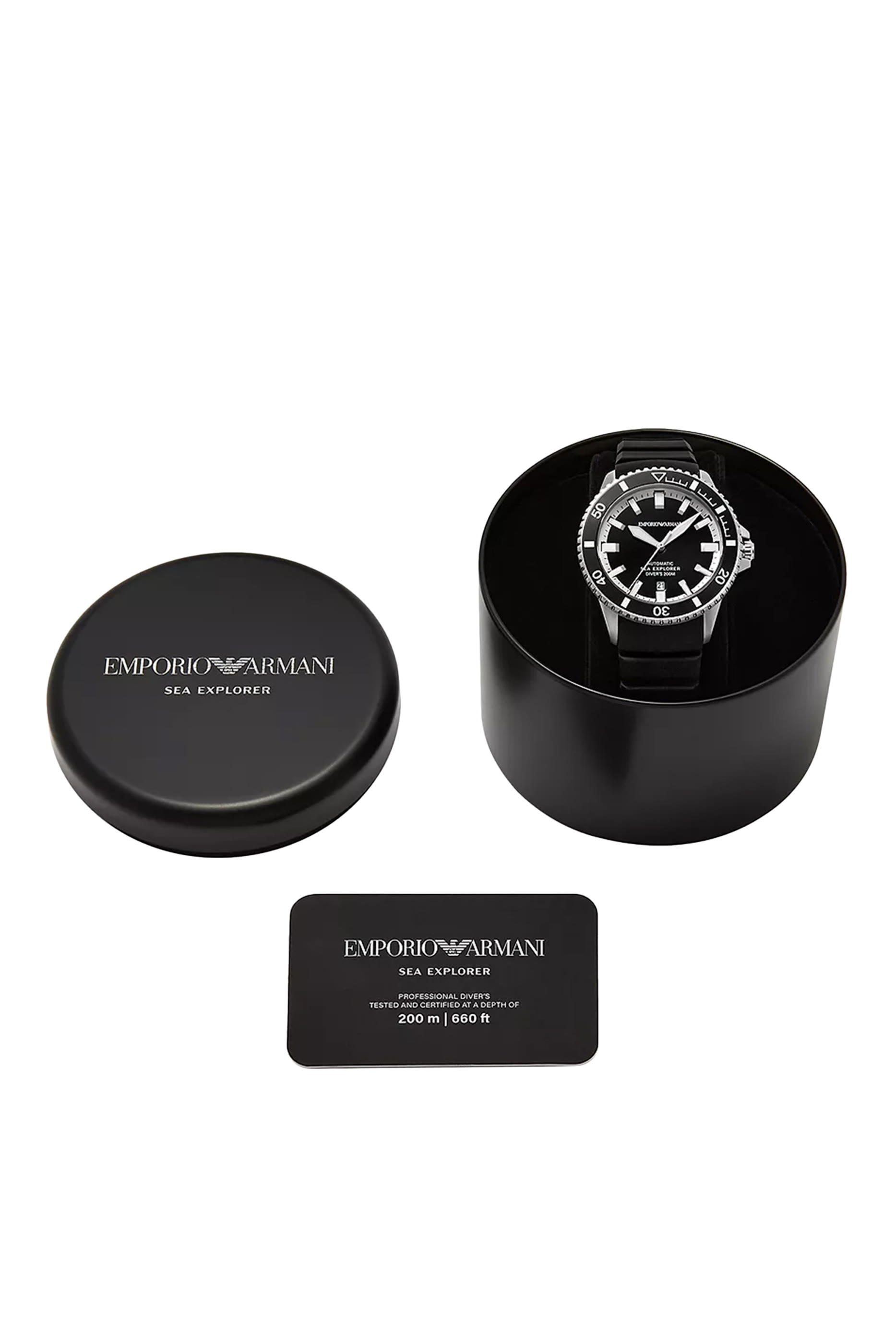 Sea Explorer Automatic Black Silicone Watch