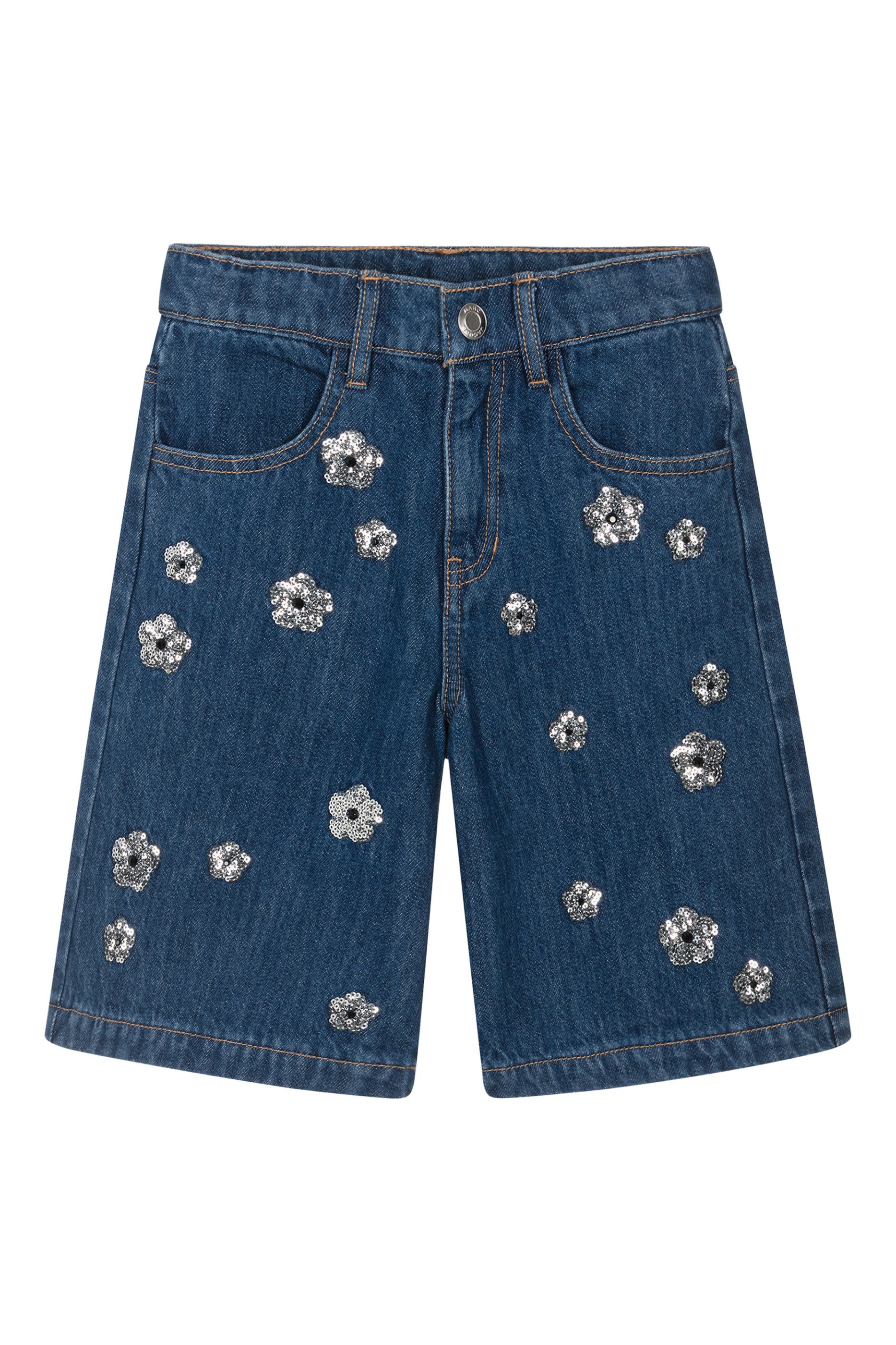 Kids Sequin Daisy Shorts