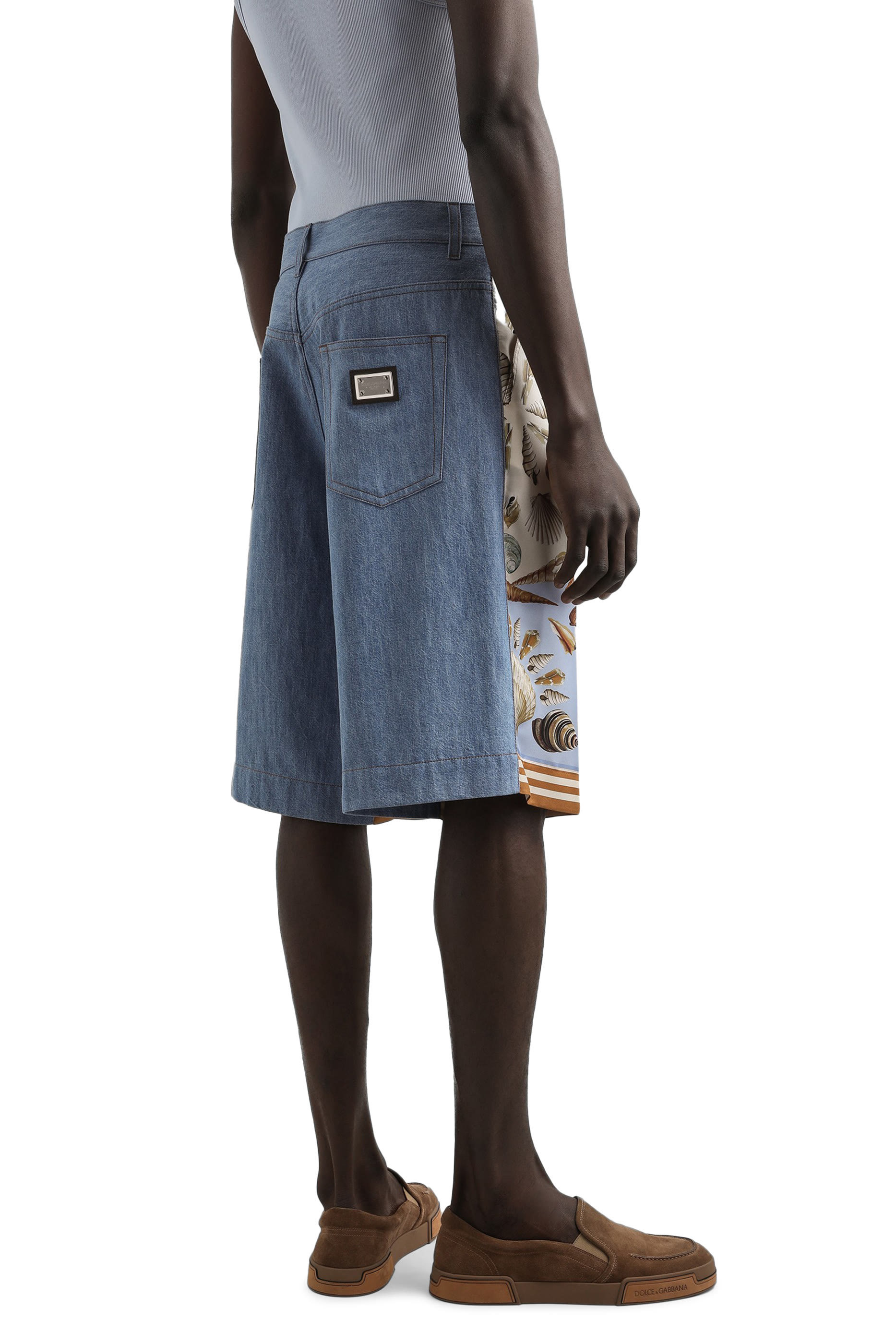 Shell-Print Bermuda Shorts