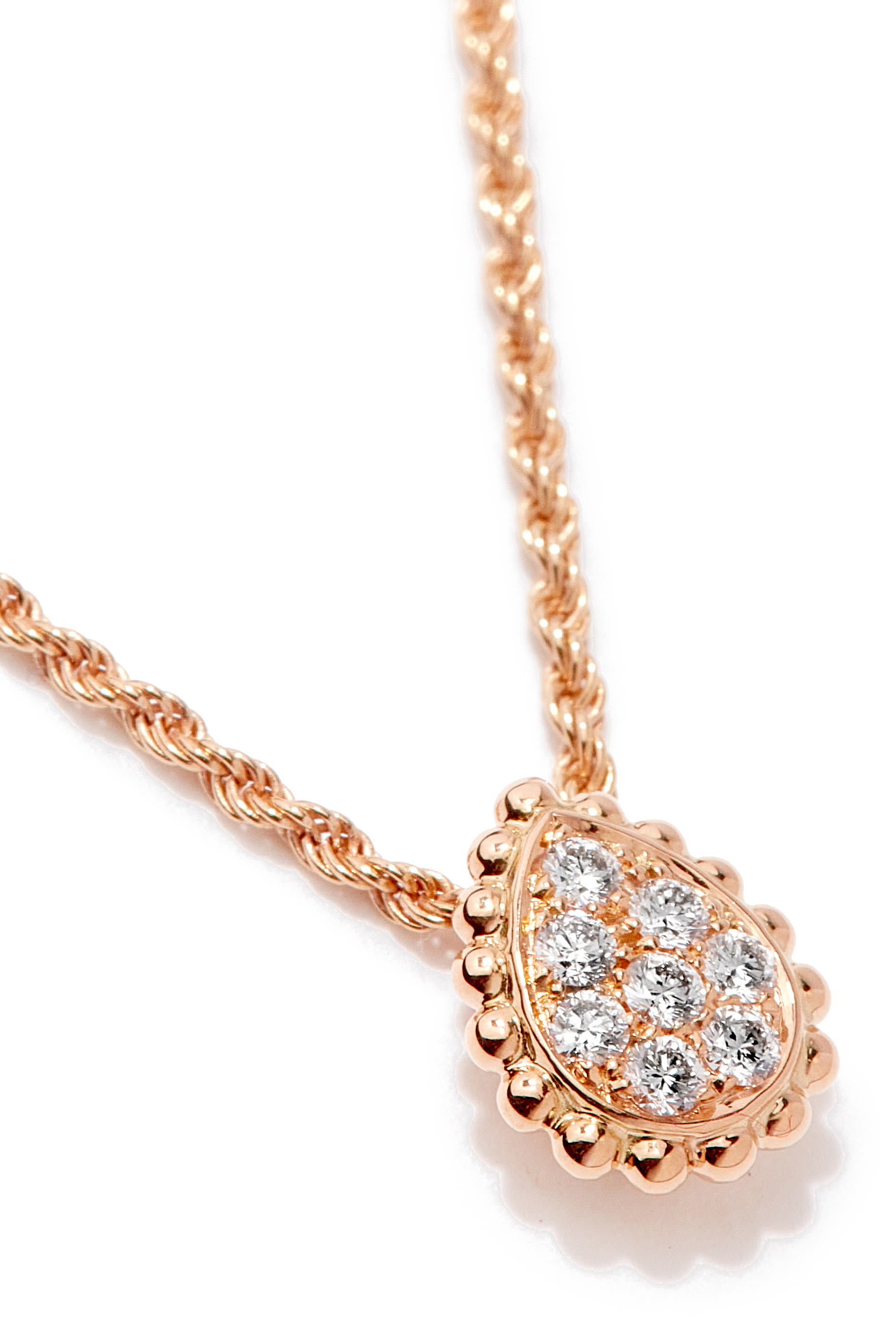 Serpent Bohème XS Motif Pendant,  18k Pink Gold & Diamonds