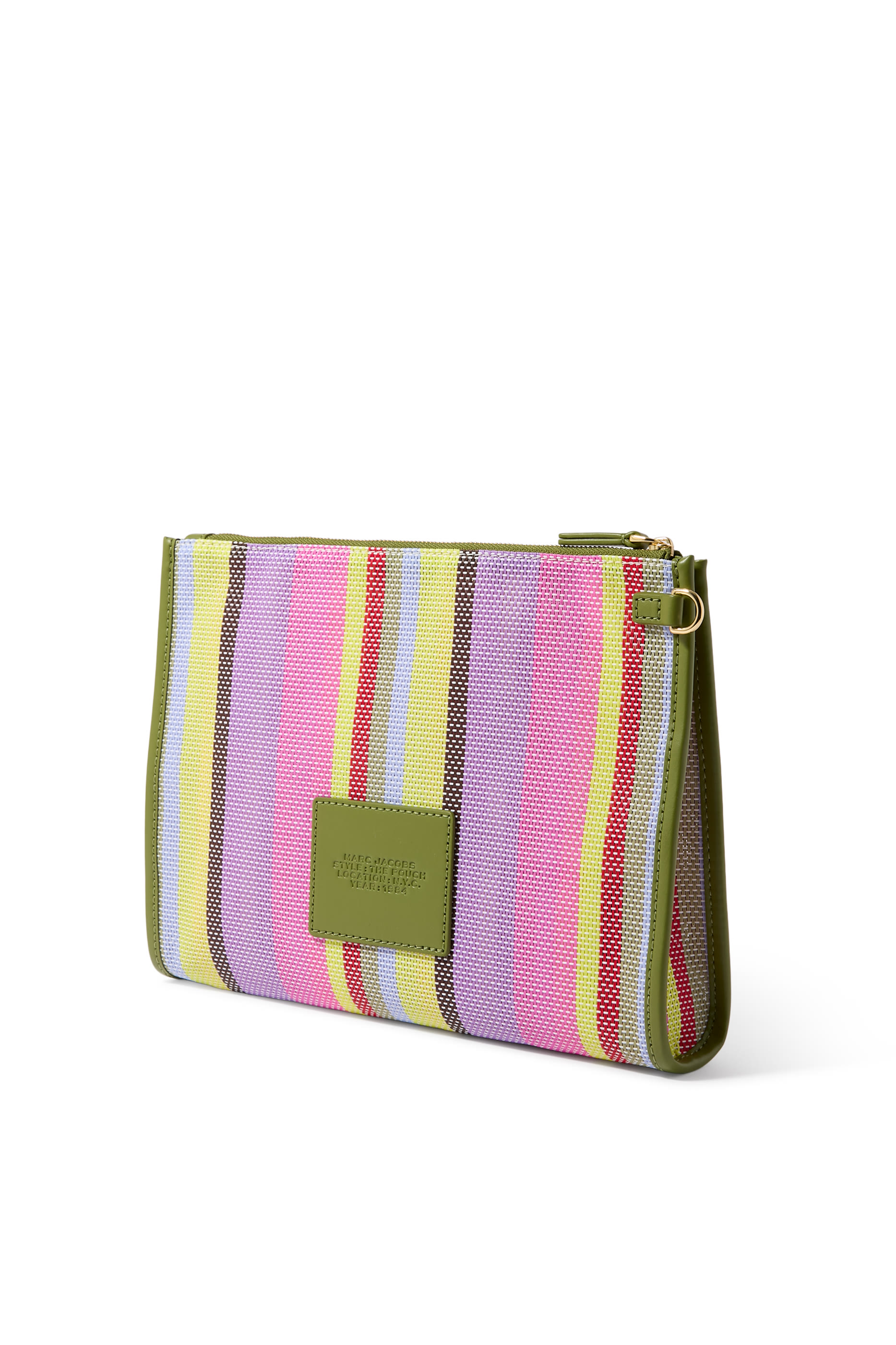 Stripe Mesh Large Pouch