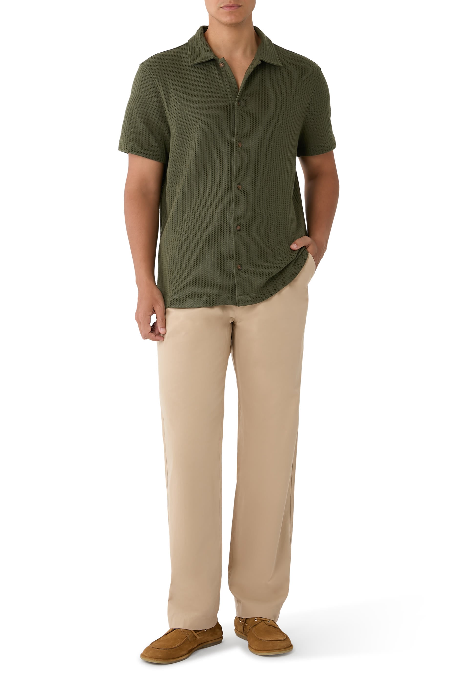 Louie Relaxed Stretch-Cotton Pants 