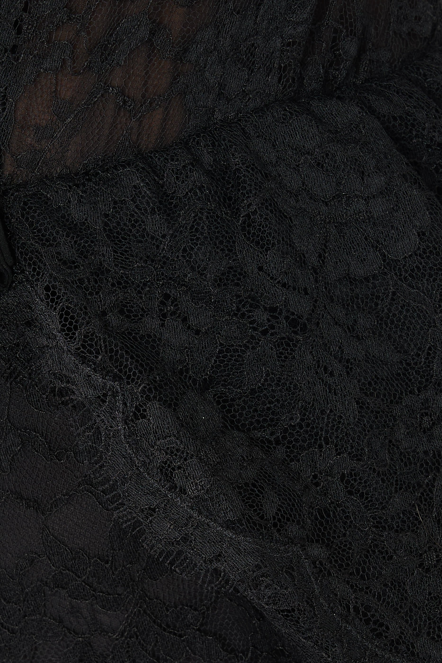 Lace V-Neck Dress with Peplum and Body