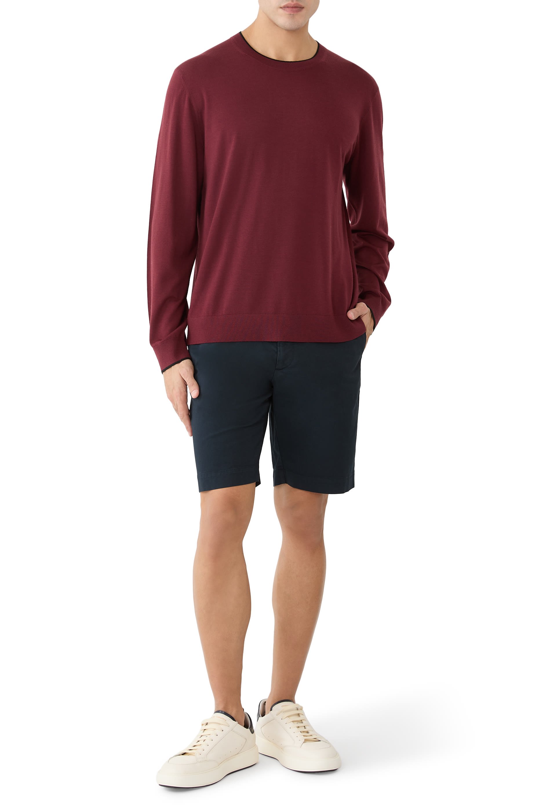 Ribbed Crewneck Sweater