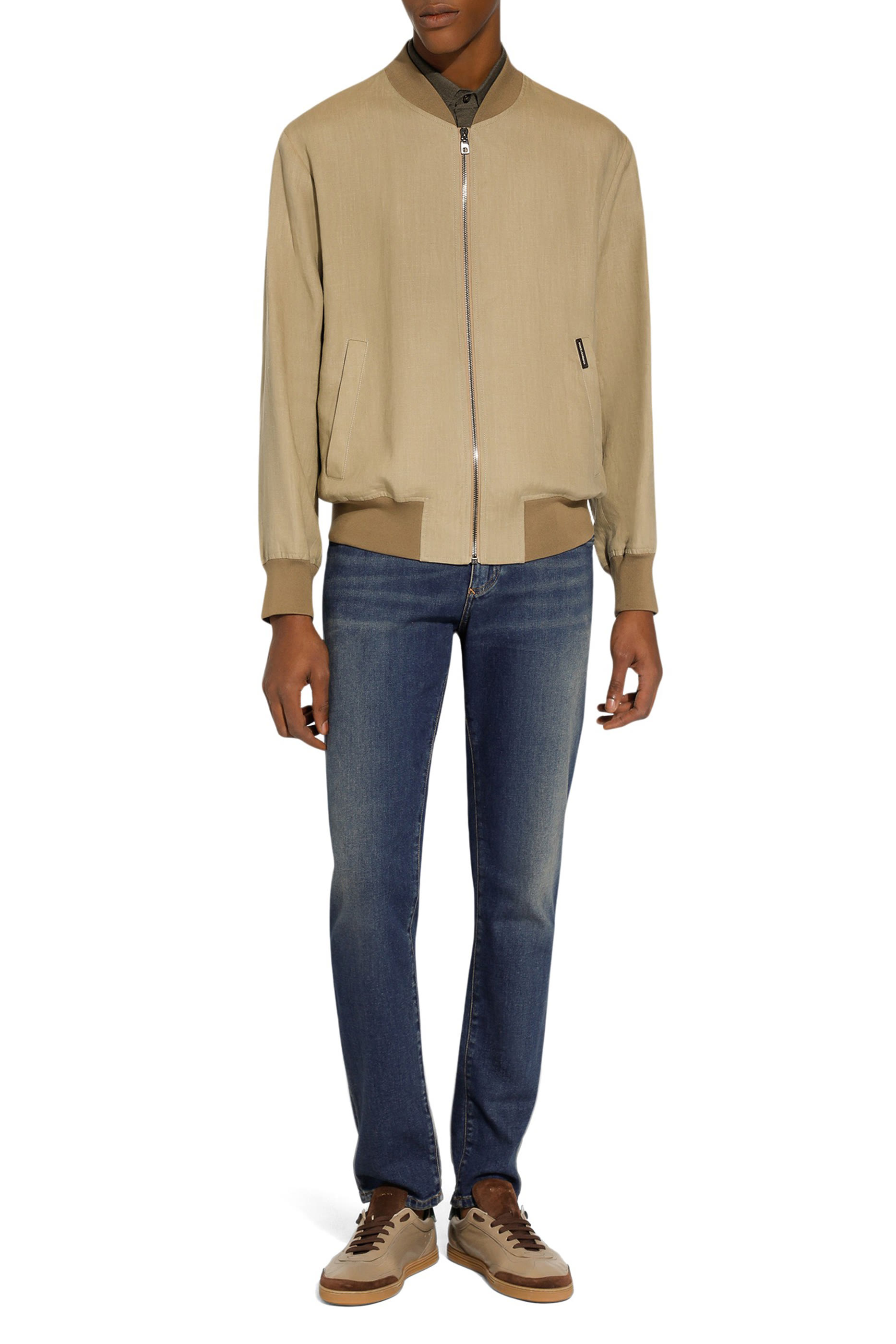 Unlined Linen Bomber Jacket