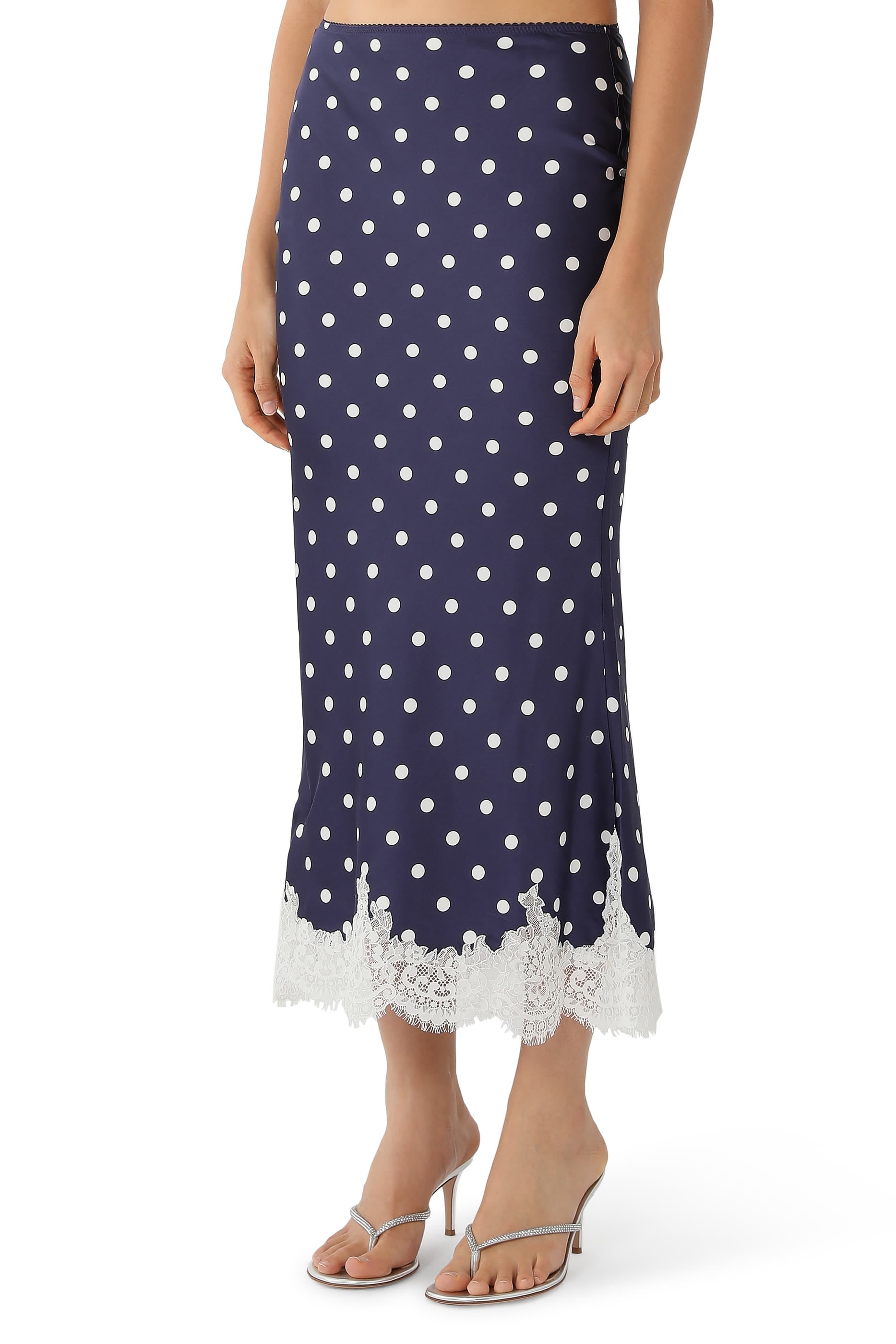 Polka Dot Midi Skirt