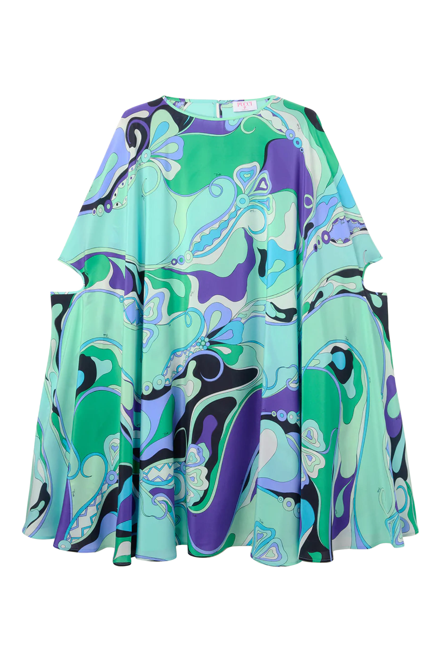 Orchidee Print Kaftan Dress