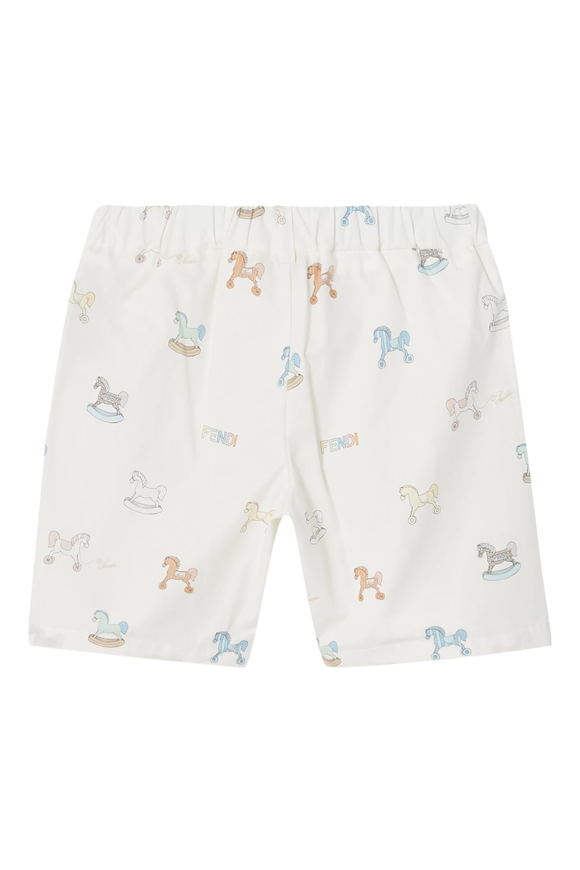 Kids All-Over Horse Print Shorts