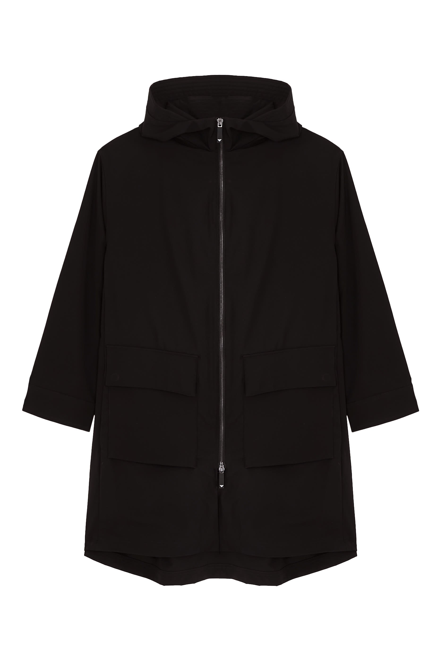 Longline Full-Zip Hooded Jacket