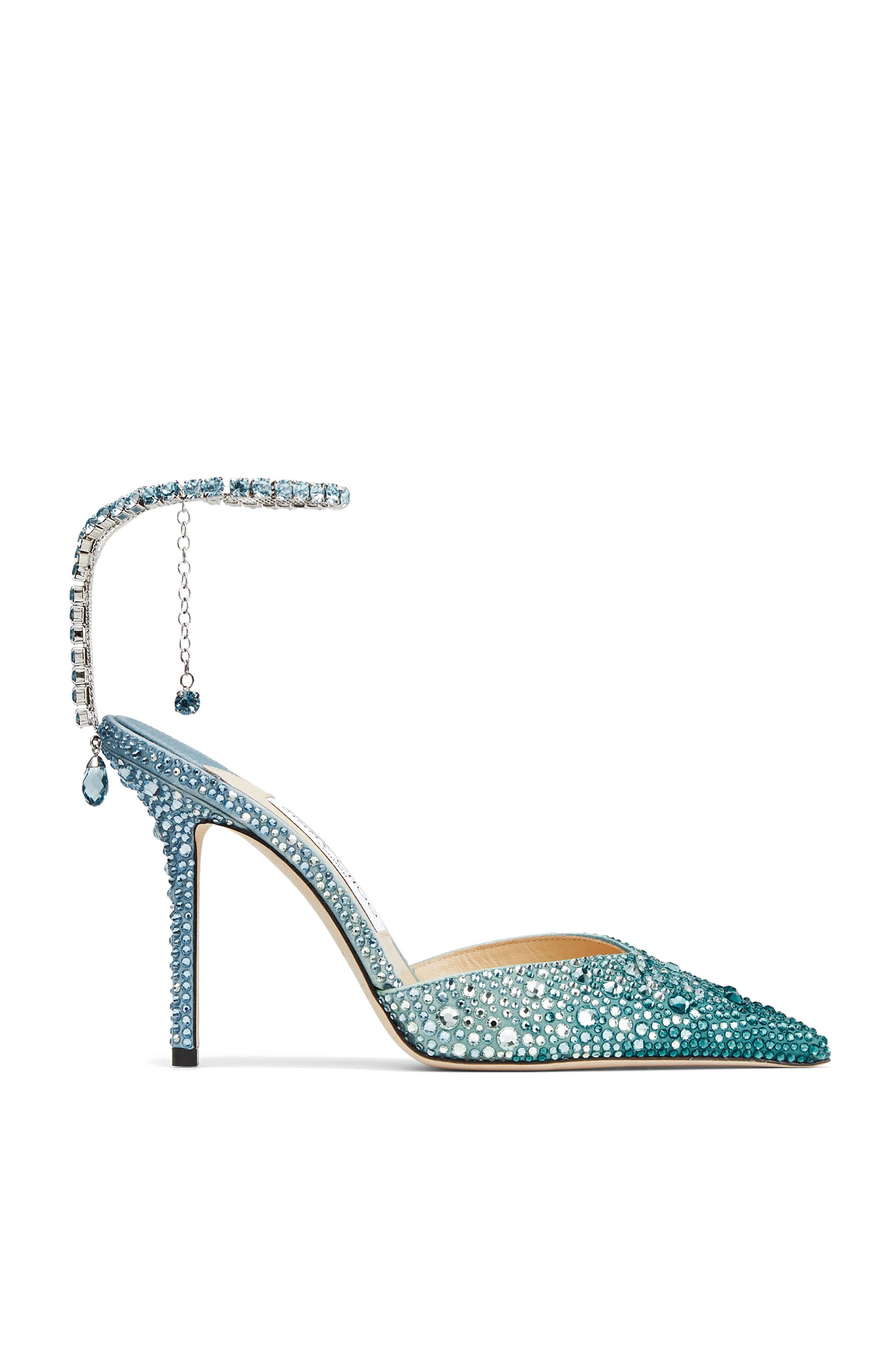 Saeda 100 Crystal-Embellished Pumps