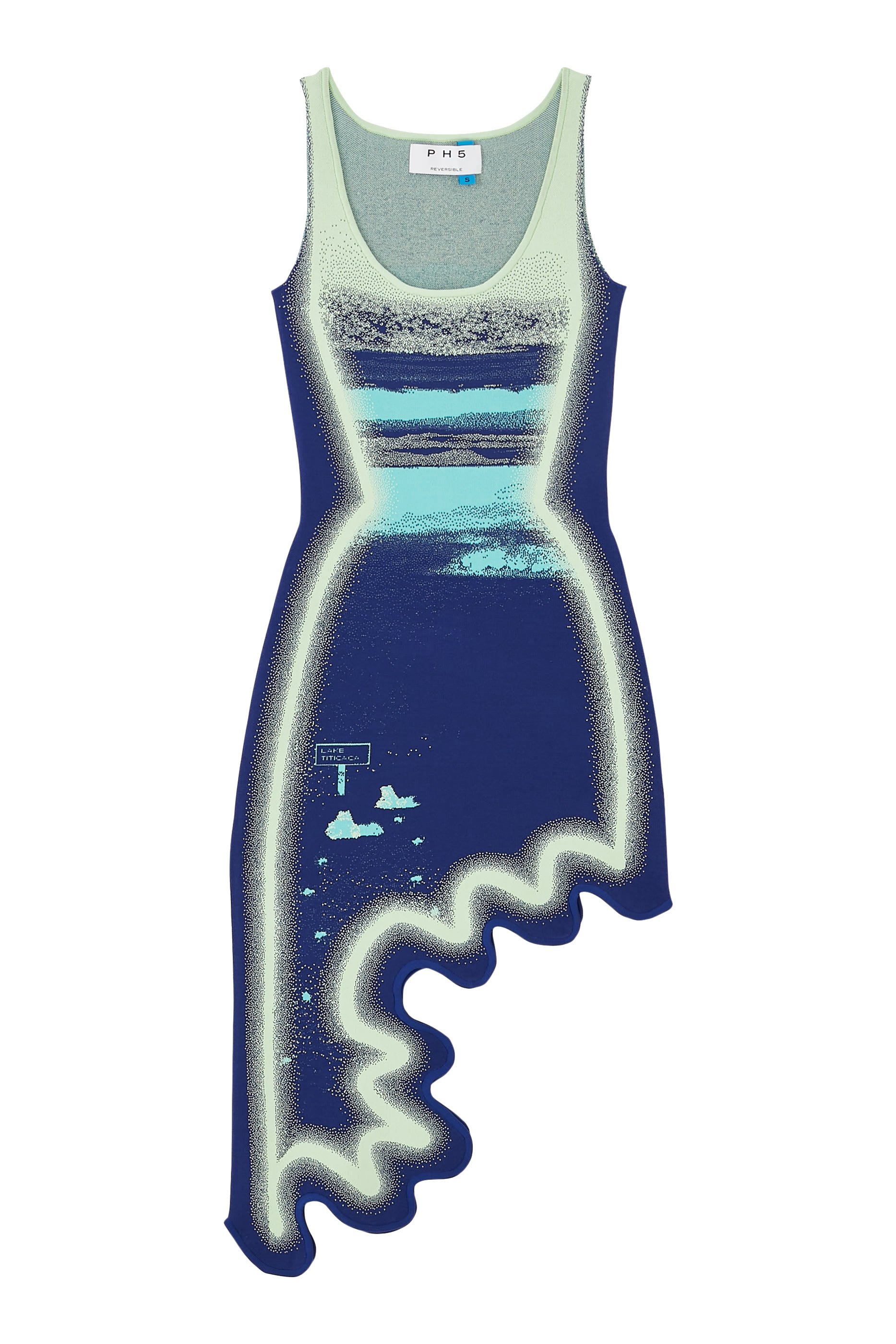 Hazel Reversible Wavy Asymmetric Dress