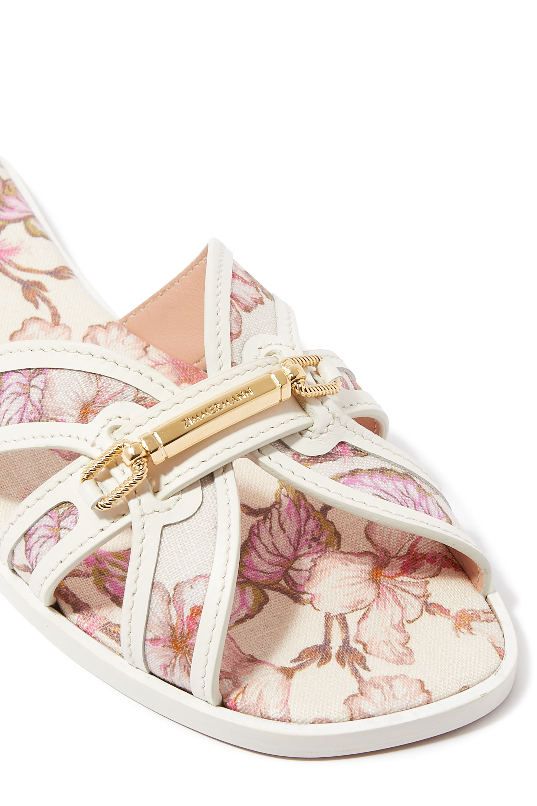 Prisma Floral-Print Flat Sandals