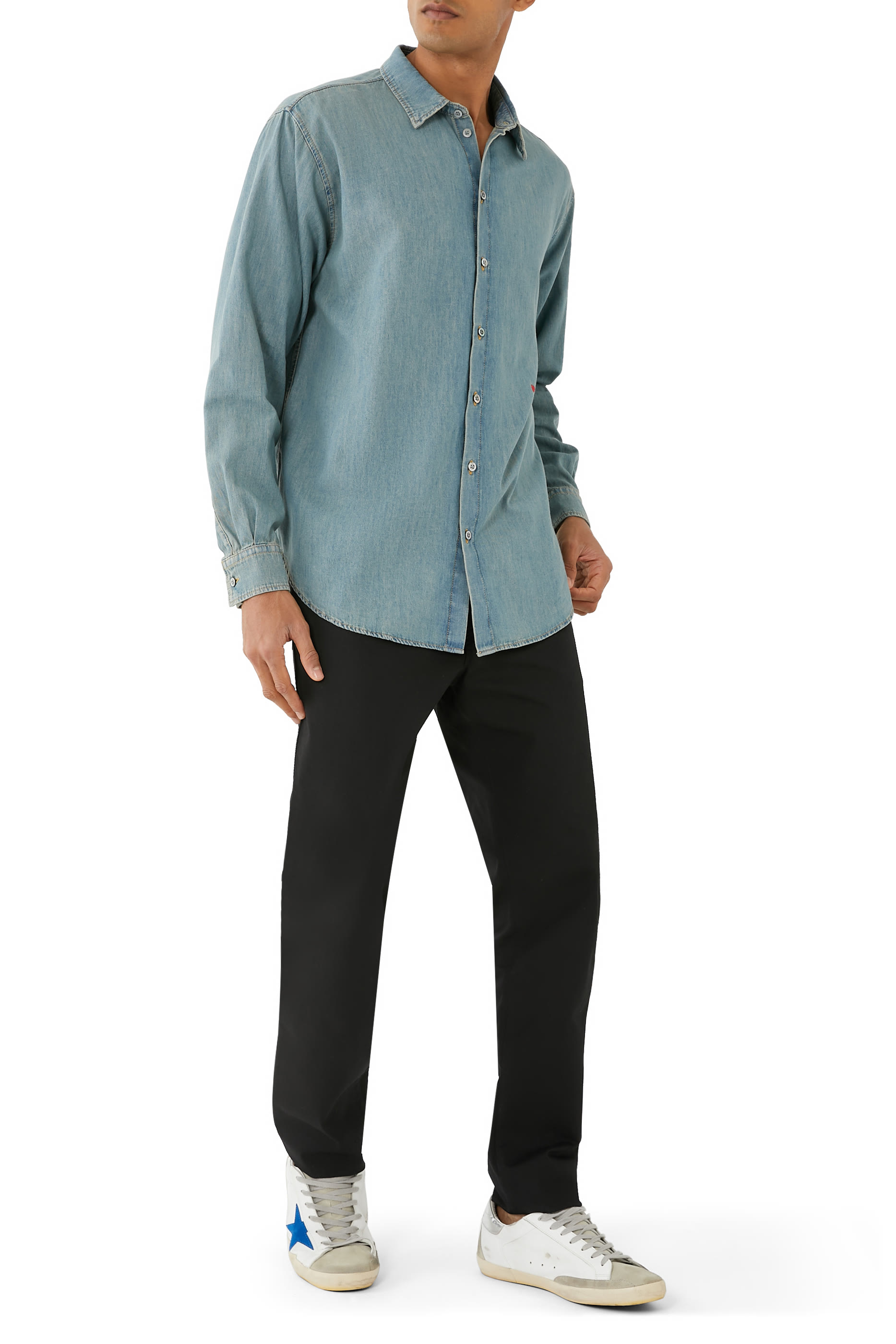 In Love We Trust Chambray Shirt