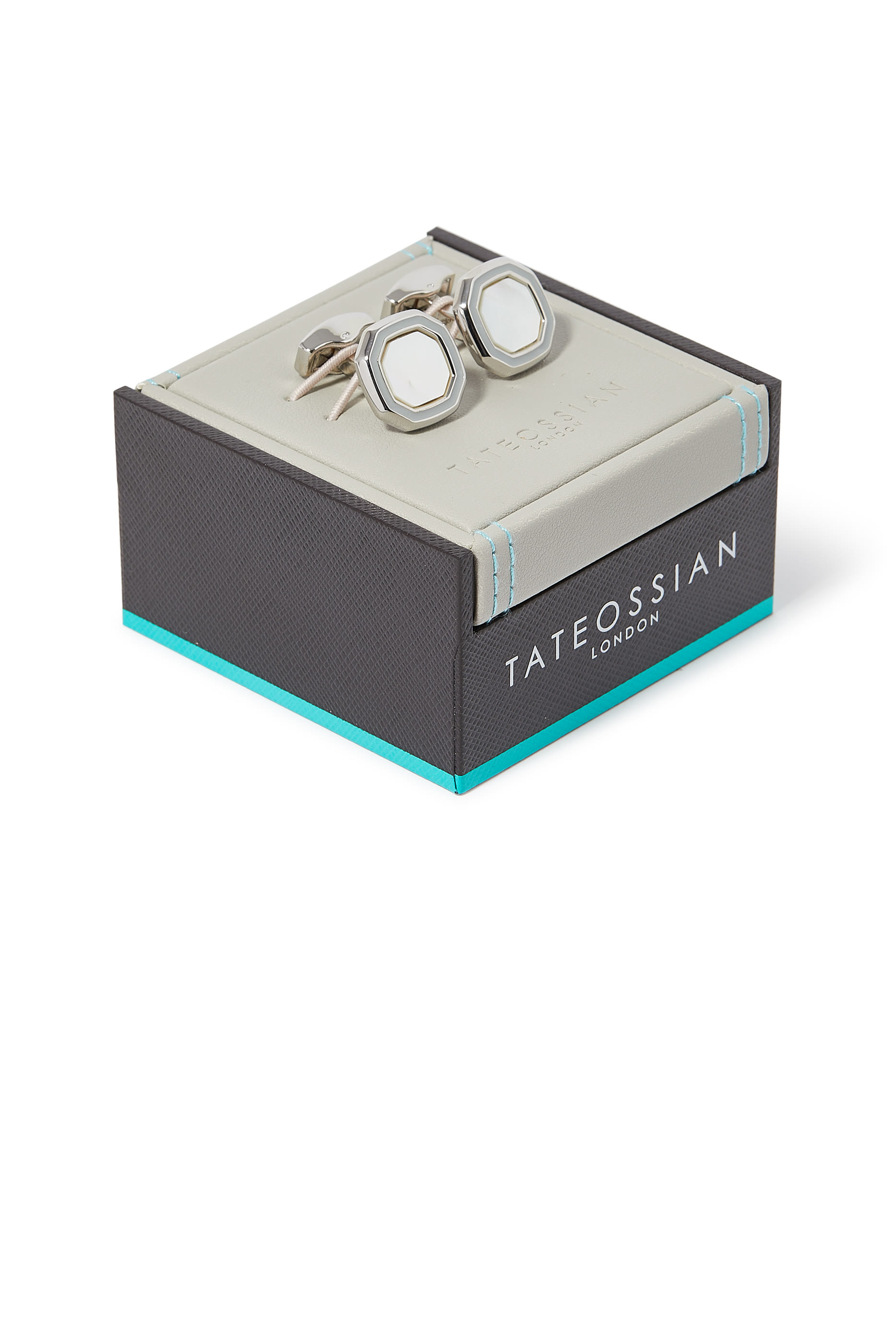 Octagon Semi-Precious Cufflinks