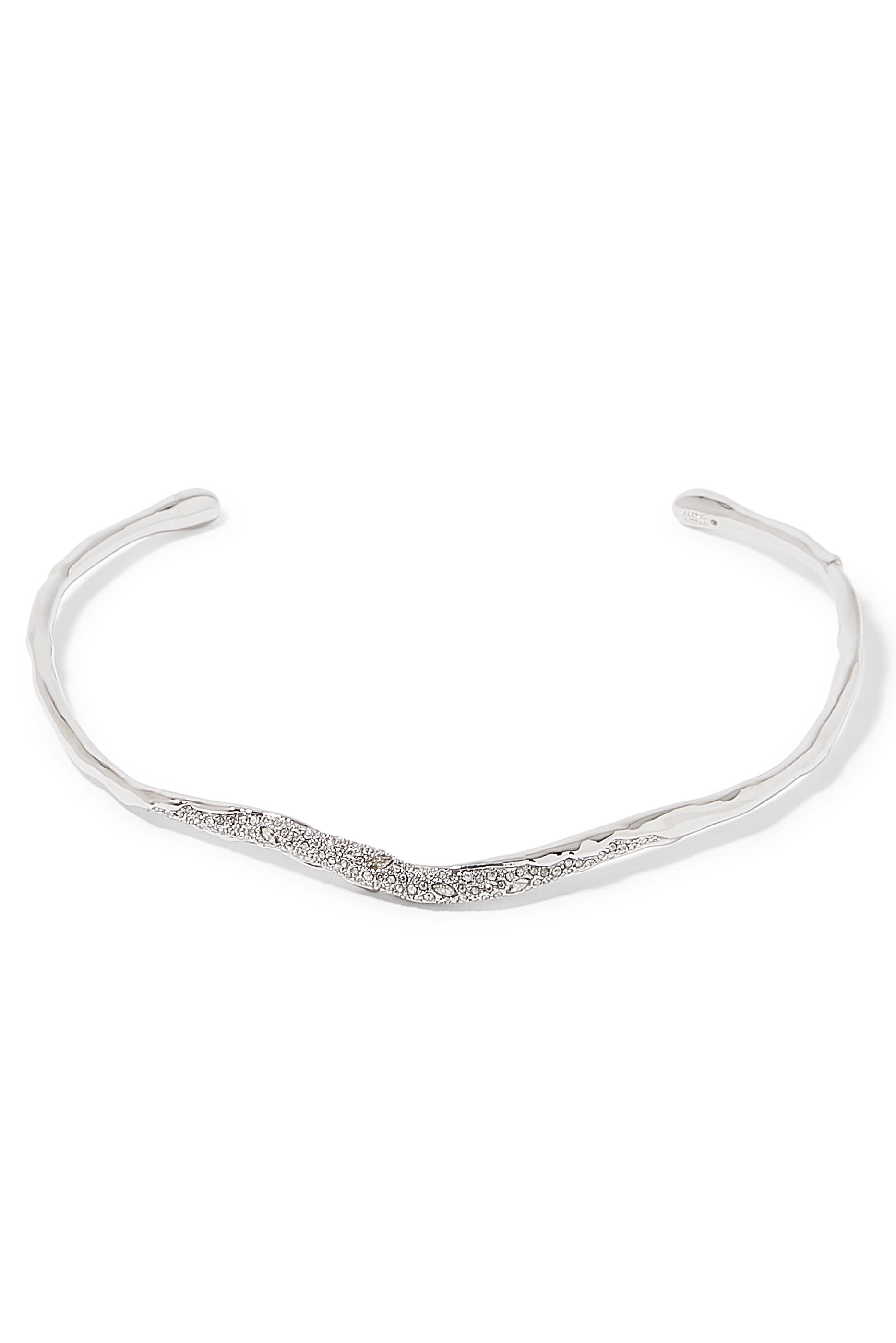 Solanales Crystal Skinny Collar Necklace