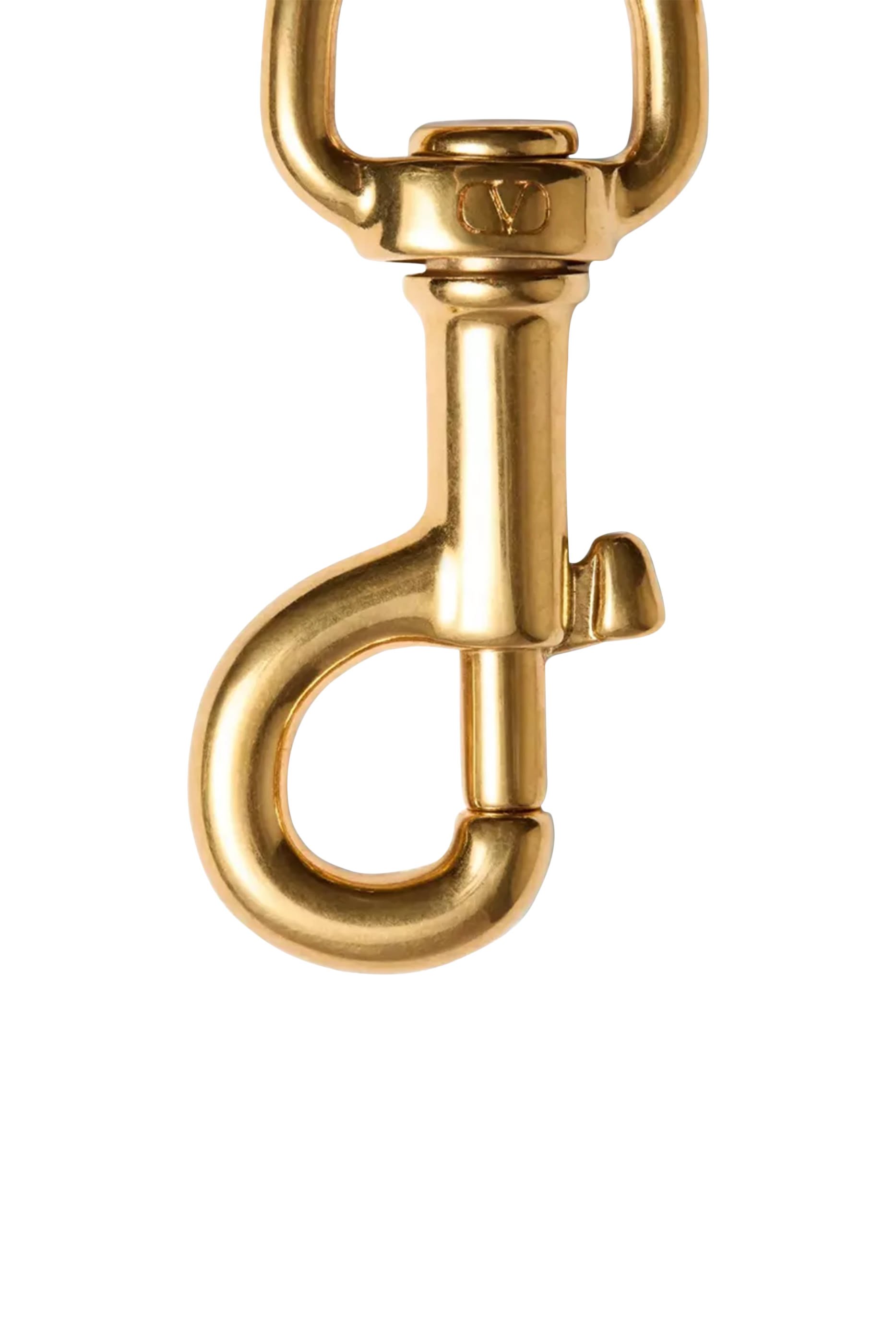 VLogo Signature Bag Charm With Key Ring