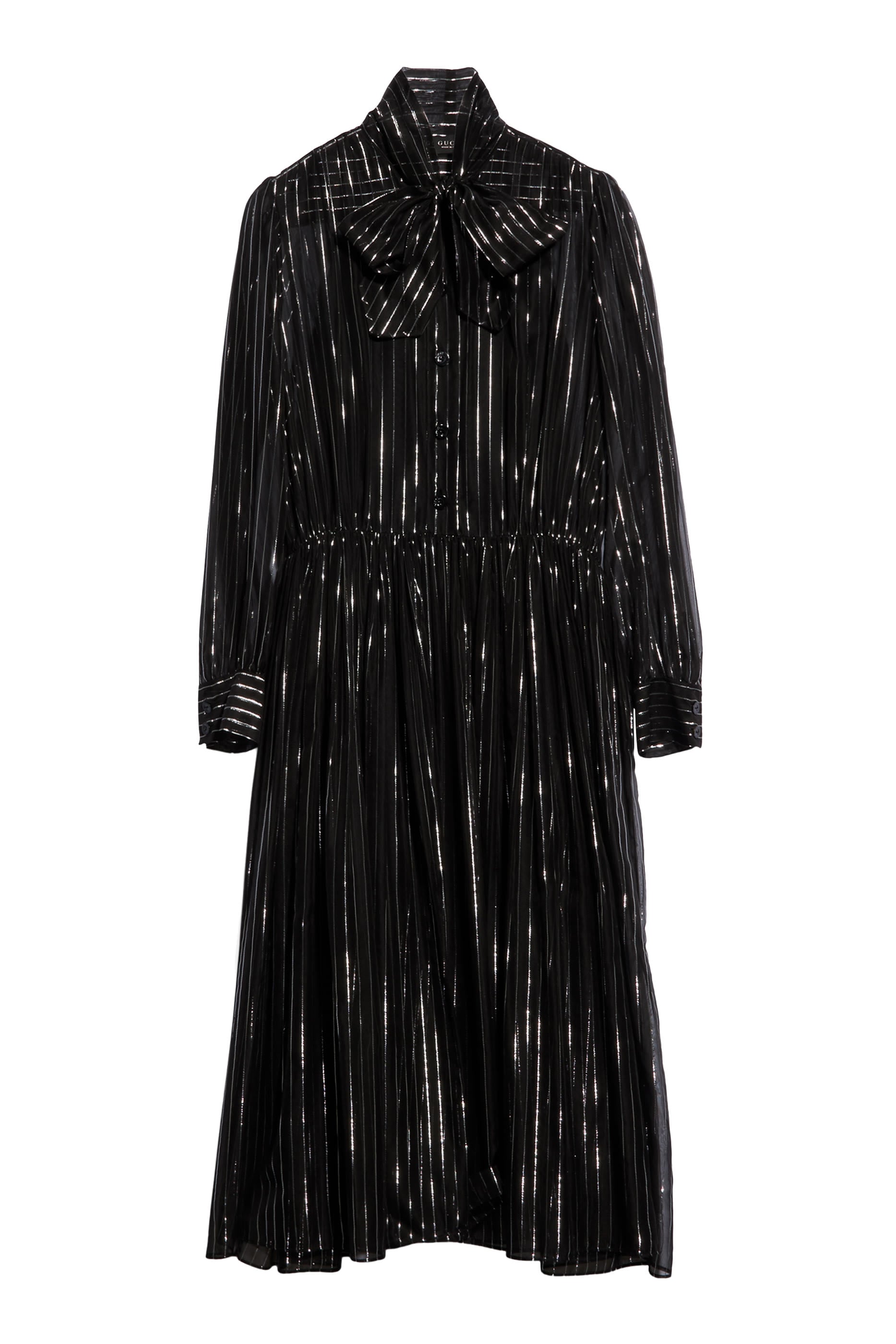 Pinstripe Chemisier Dress