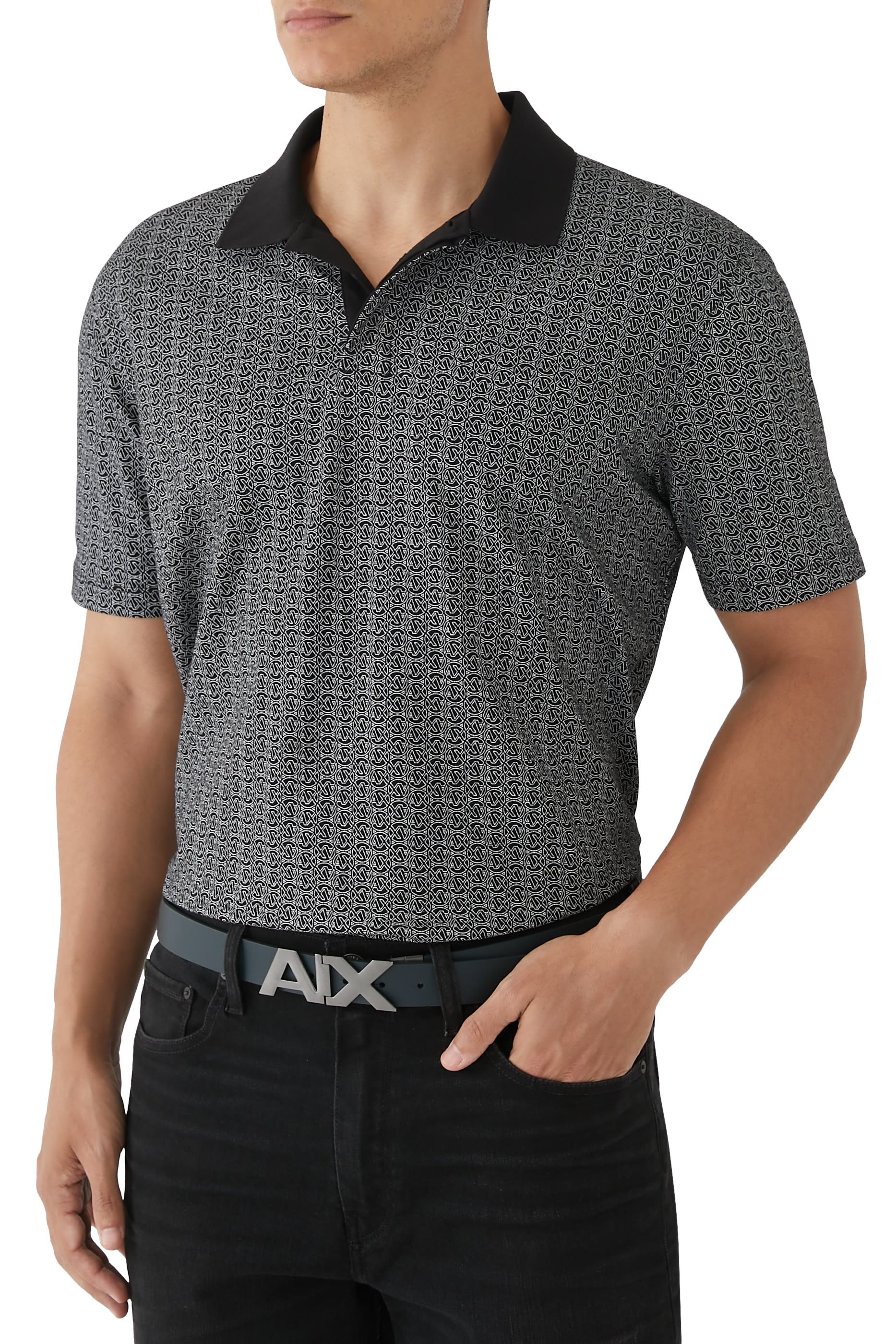 Reversible Leather Logo Belt