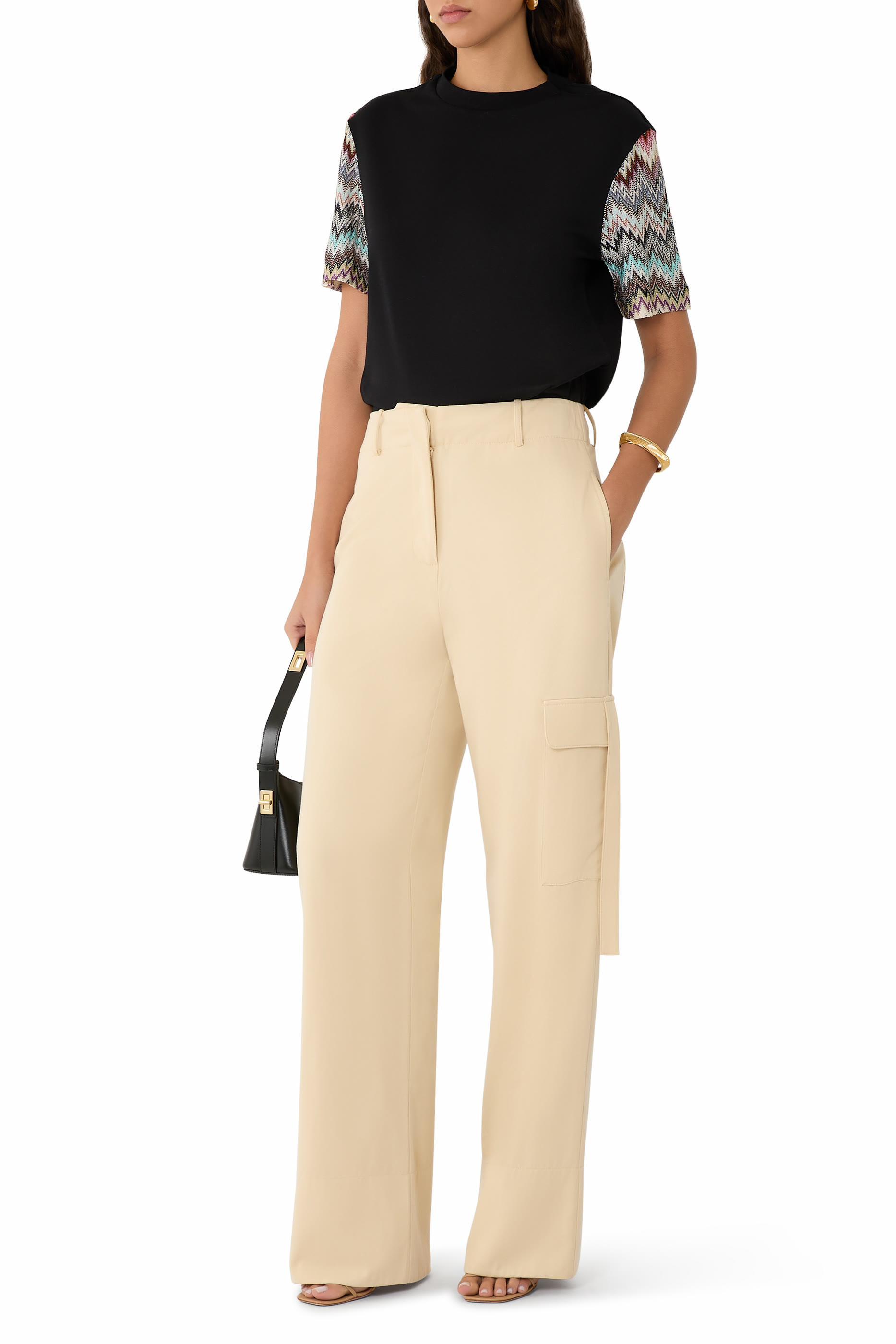 Crewneck Raschel Knit T-shirt