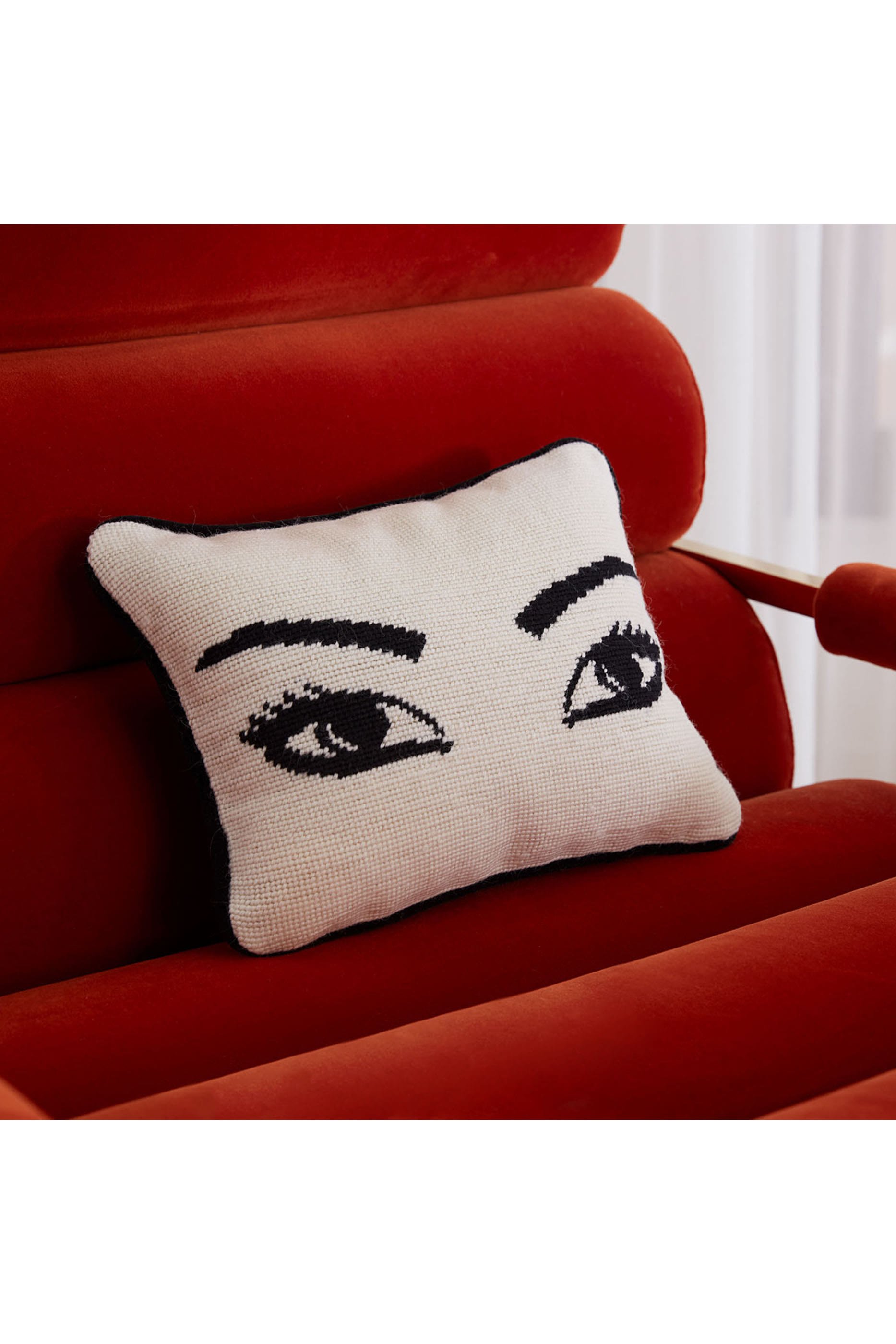 Eyes Needlepoint Cushion