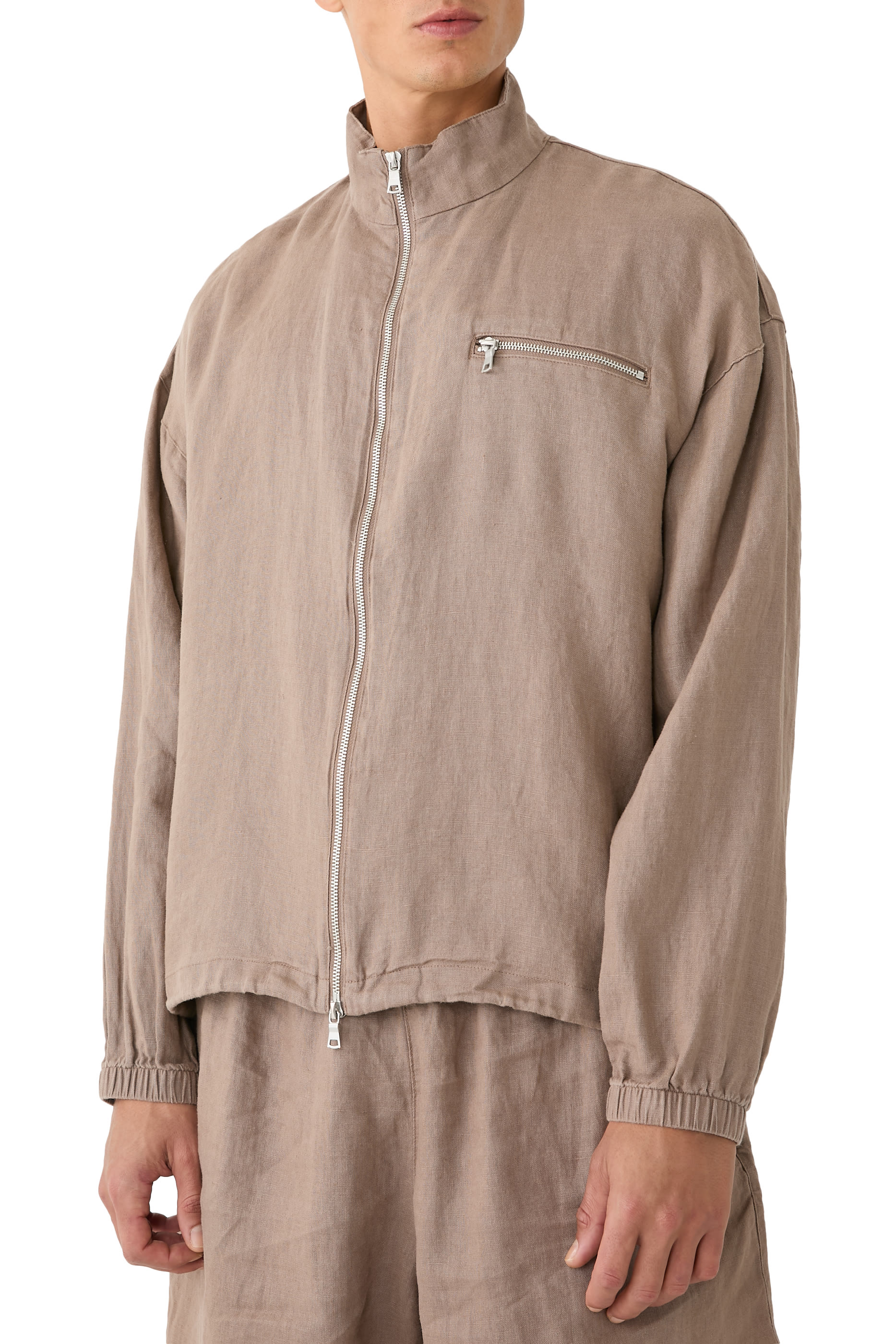 Linen Track Jacket