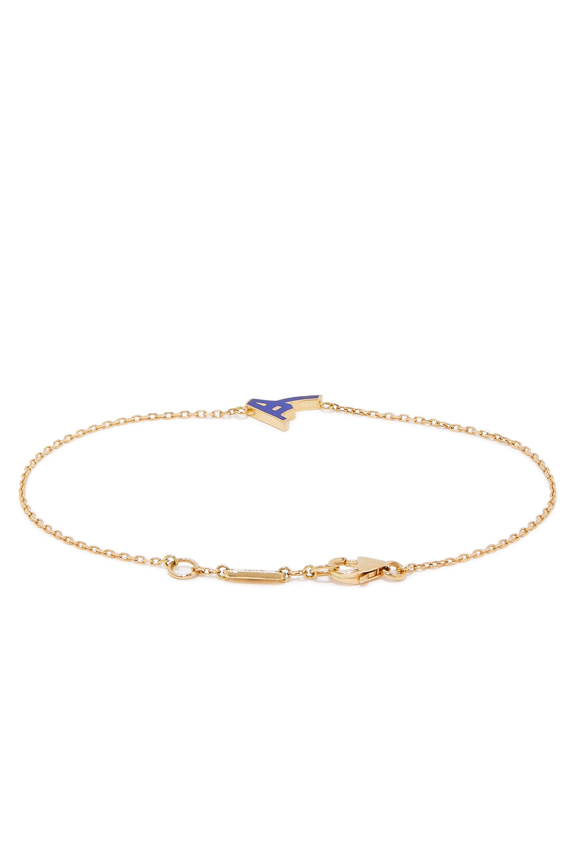 Enamel Letter Bracelet
