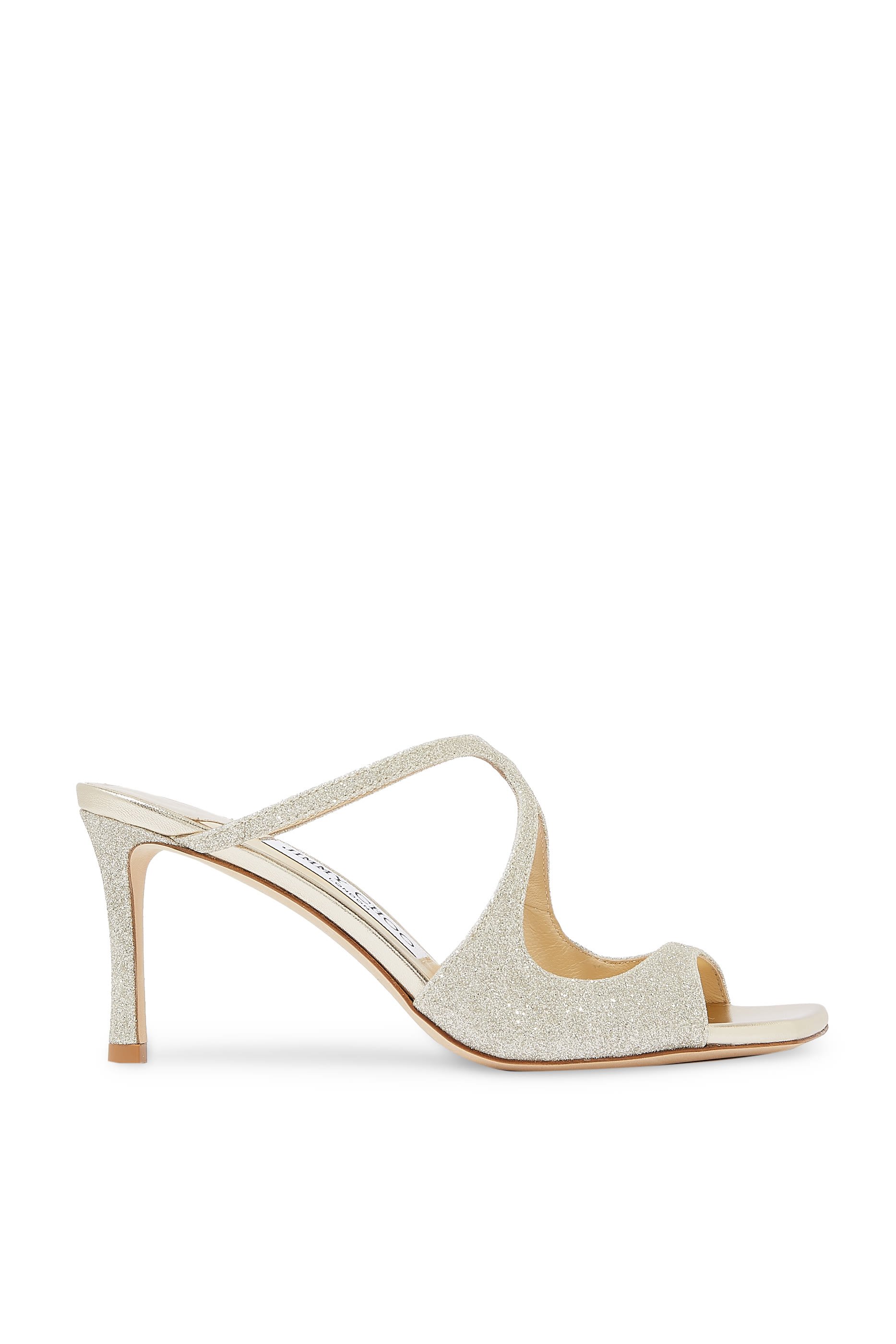 Anise Glitter Slide Sandals