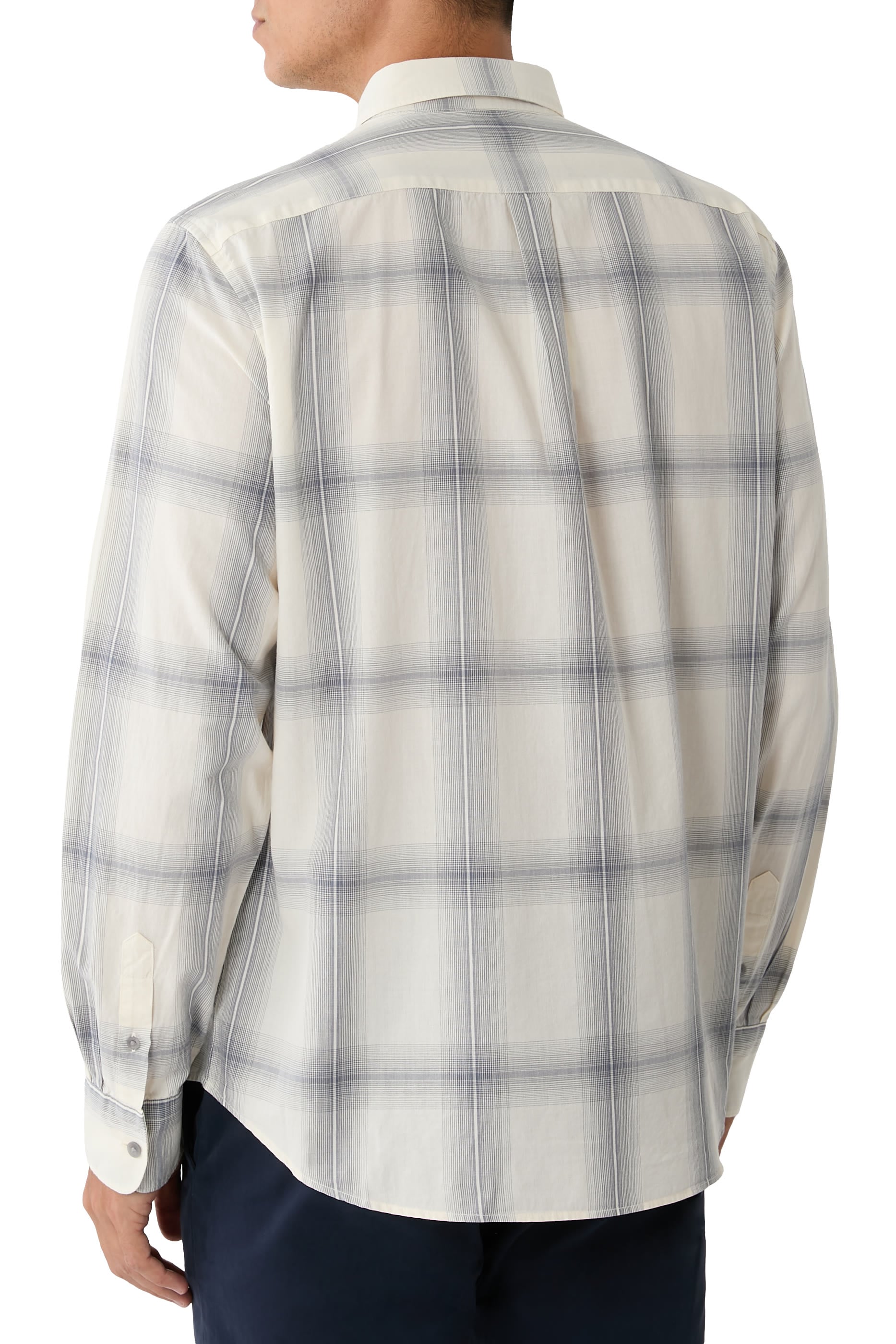 Townes Plaid Cotton Button-Front Shirt 